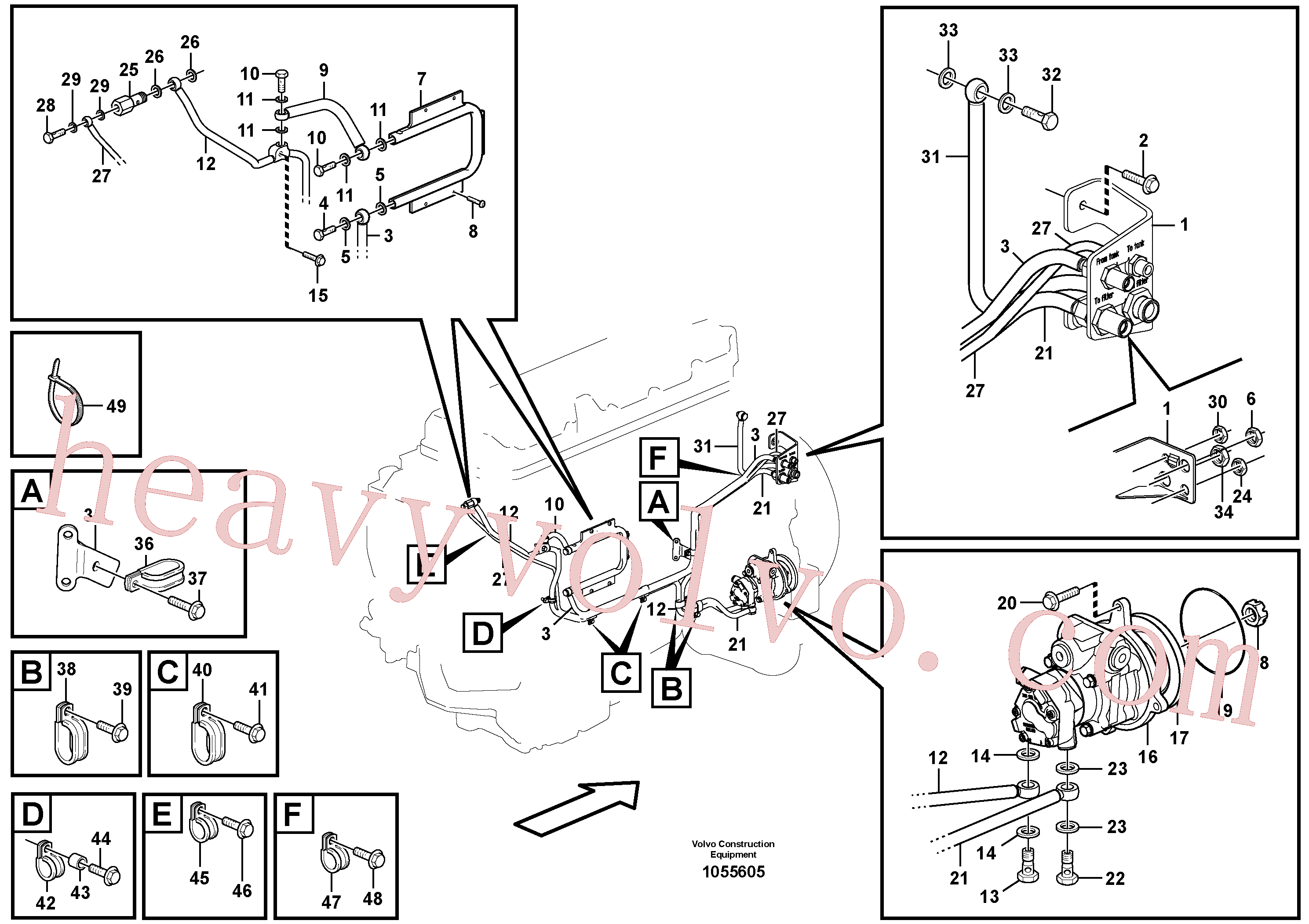 China Made VOE13946501 Screw parts for Volvo Excavator