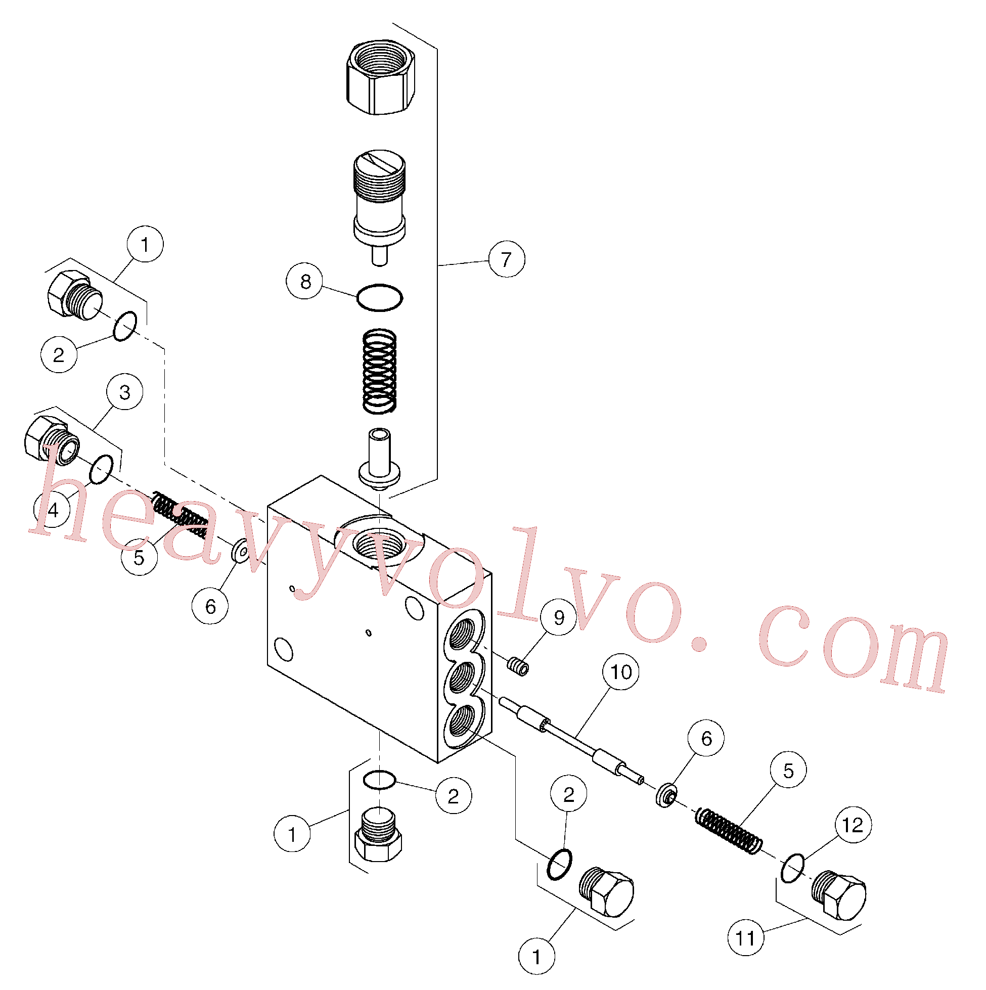 Volvo excavator part RM58799784 Plug for sale