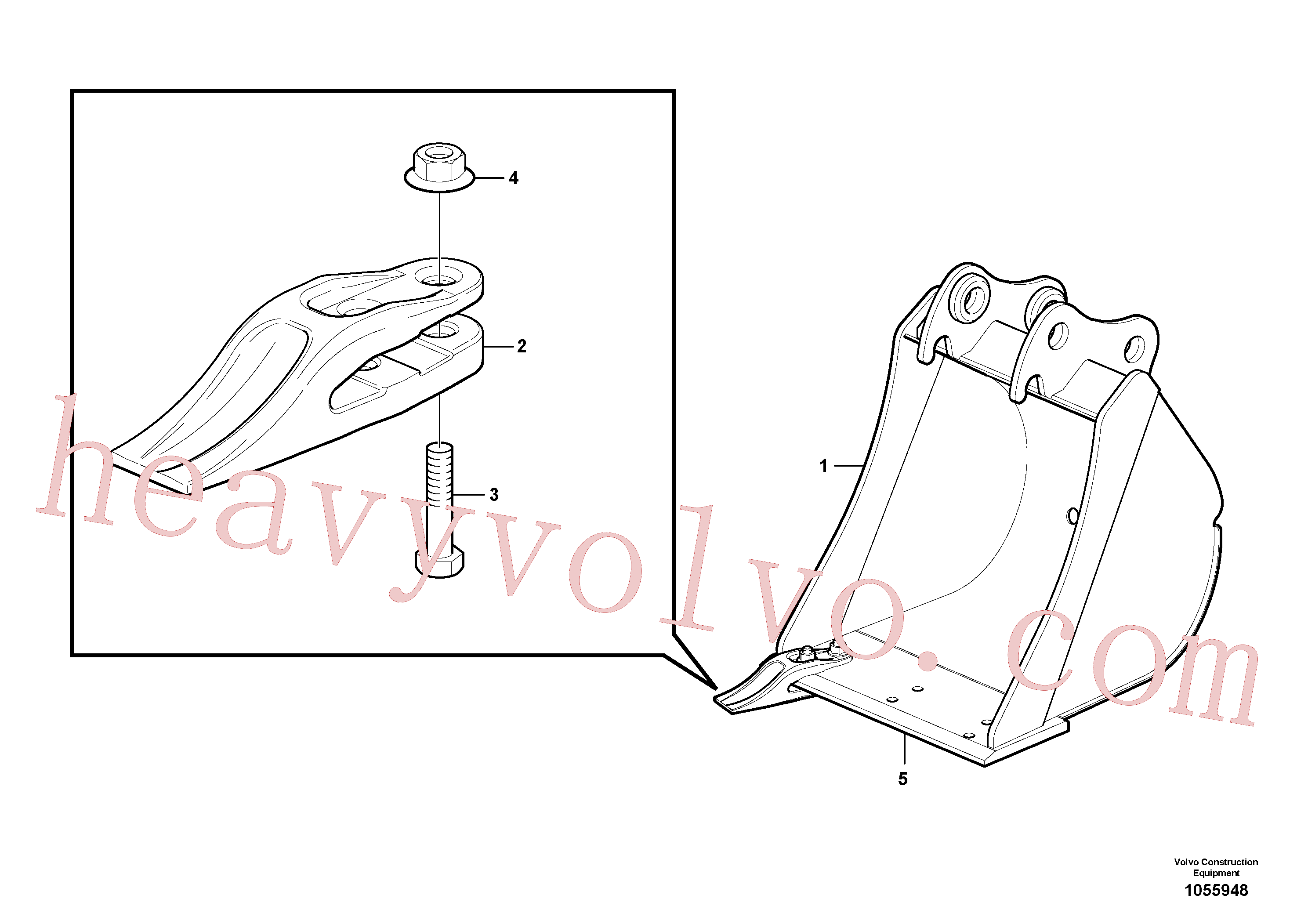 China Made VOE11803050 Bucket Tooth parts for Volvo Excavator