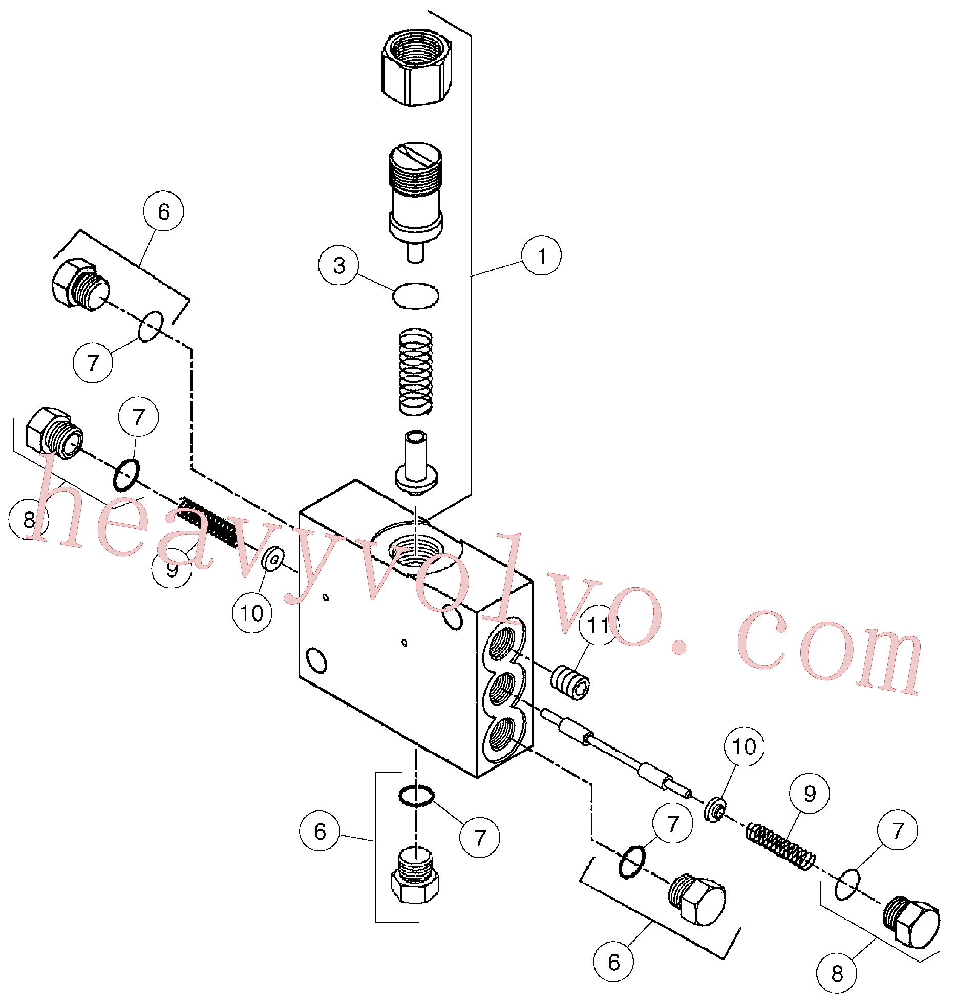 Volvo excavator part RM58799784 Plug for sale