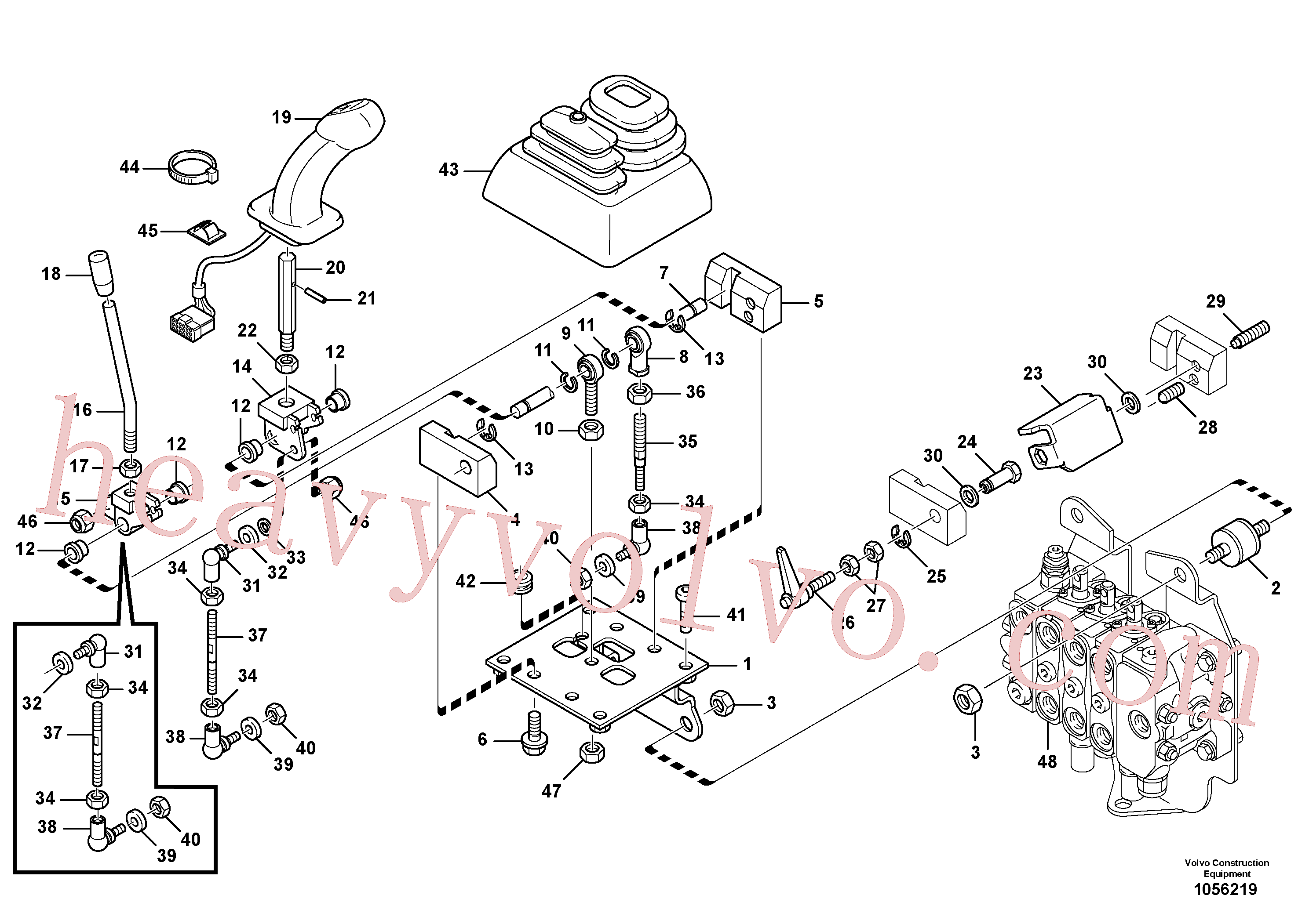 ZM2805283 Buffer for Volvo Excavator spare