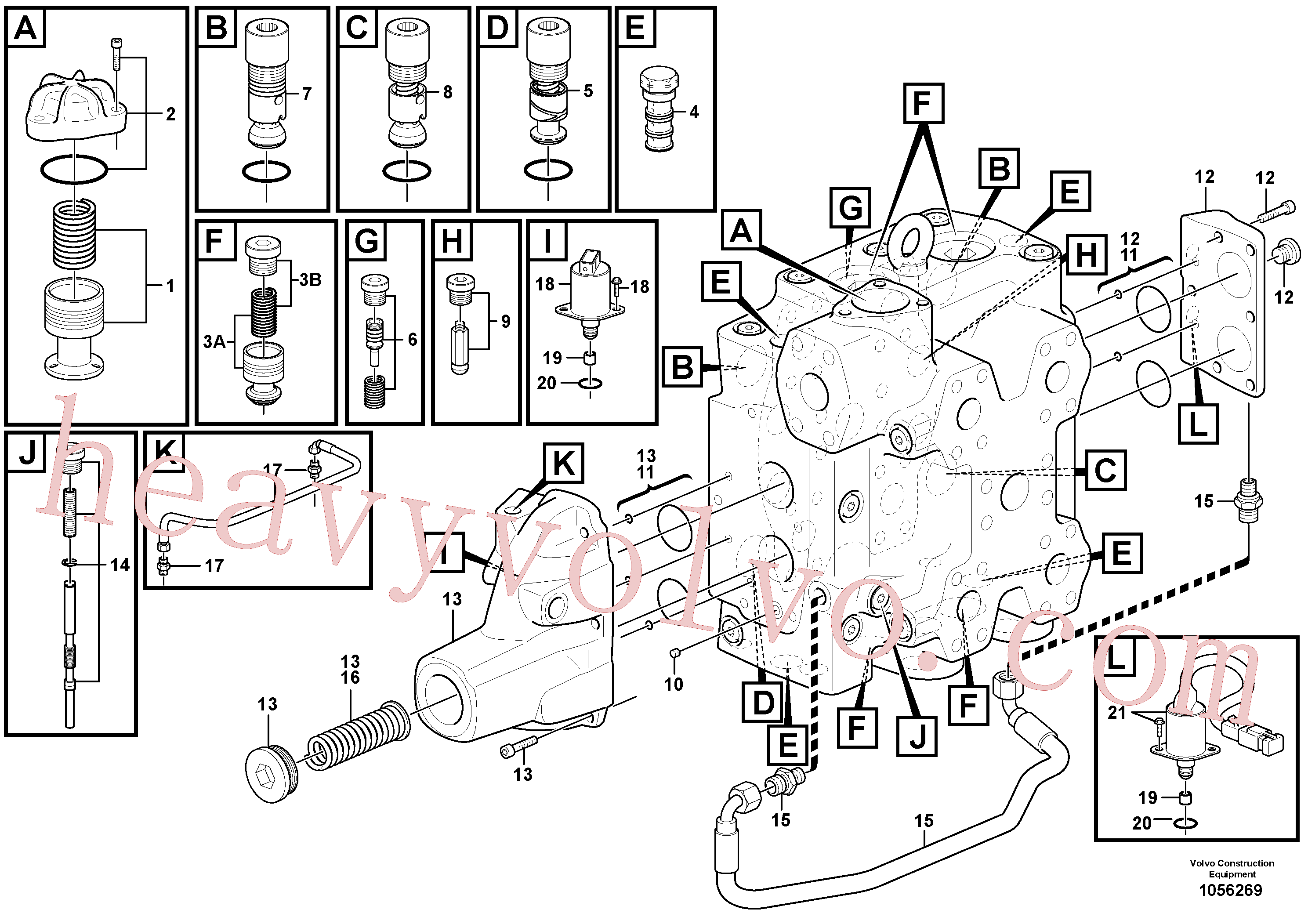 Volvo VOE15016962 Valve aftermarket part for sale