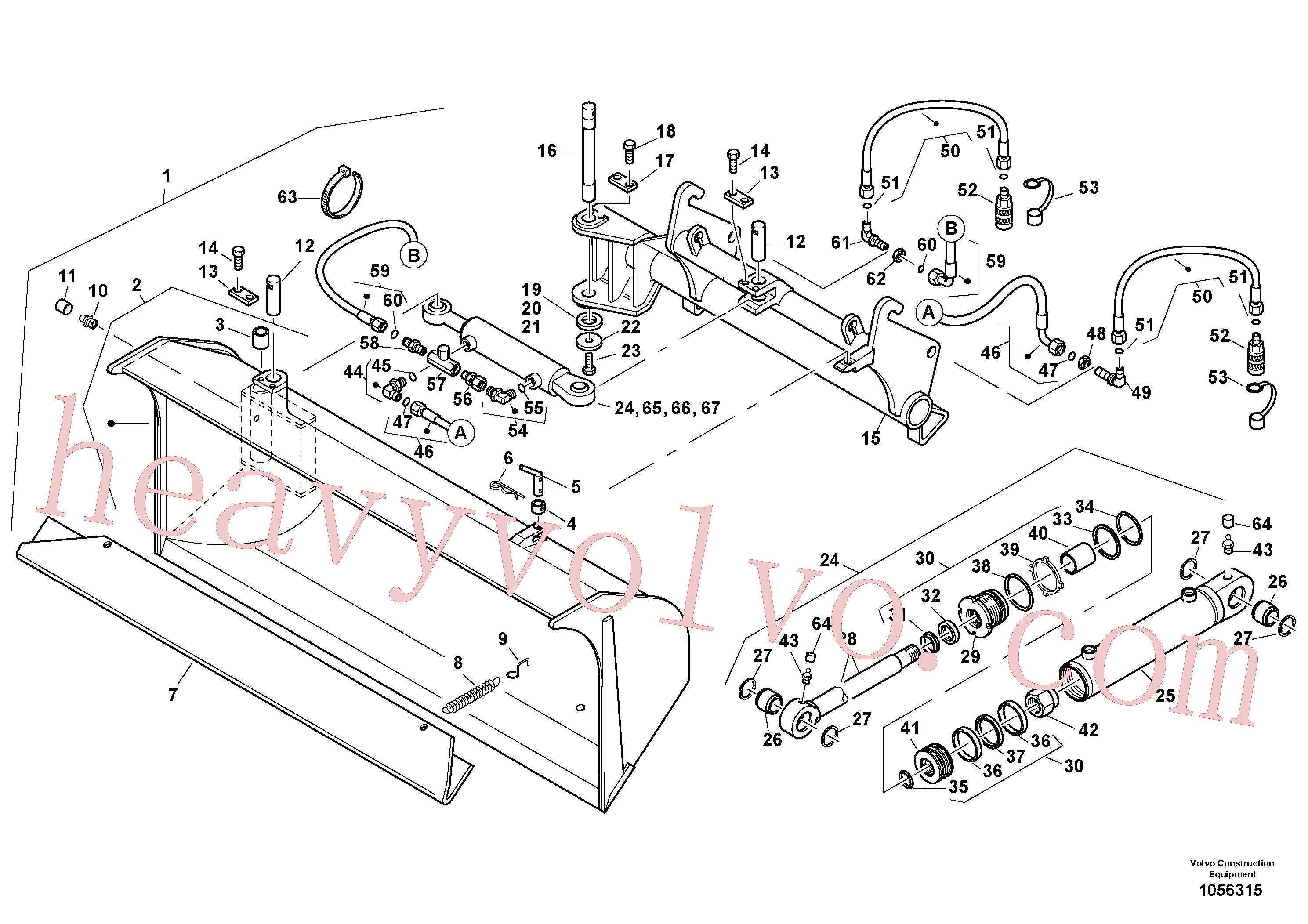 ZM7092353 Grease nipple for Volvo Excavator Parts
