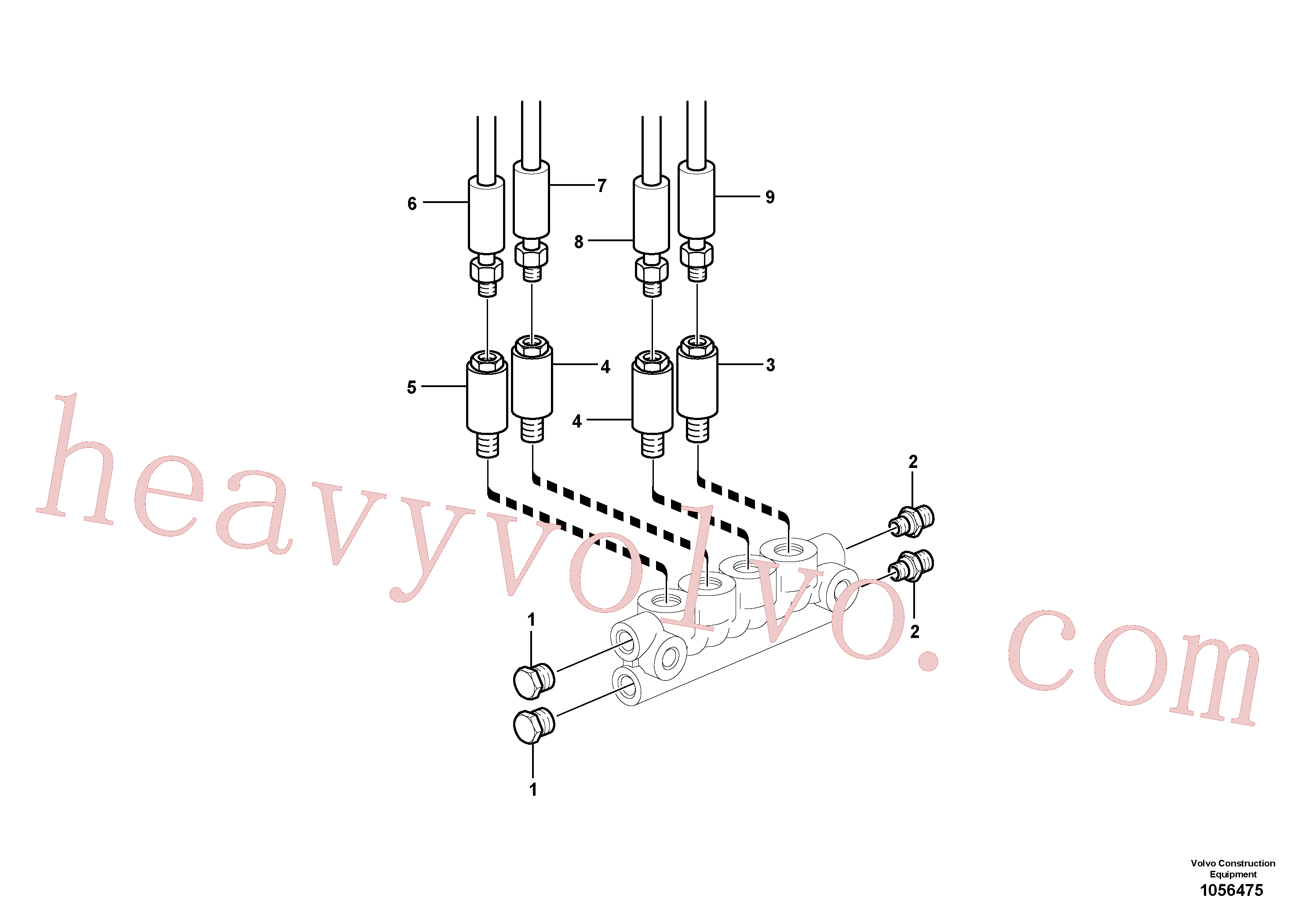 China Made VOE17456687 Sealing ring parts for Volvo Excavator