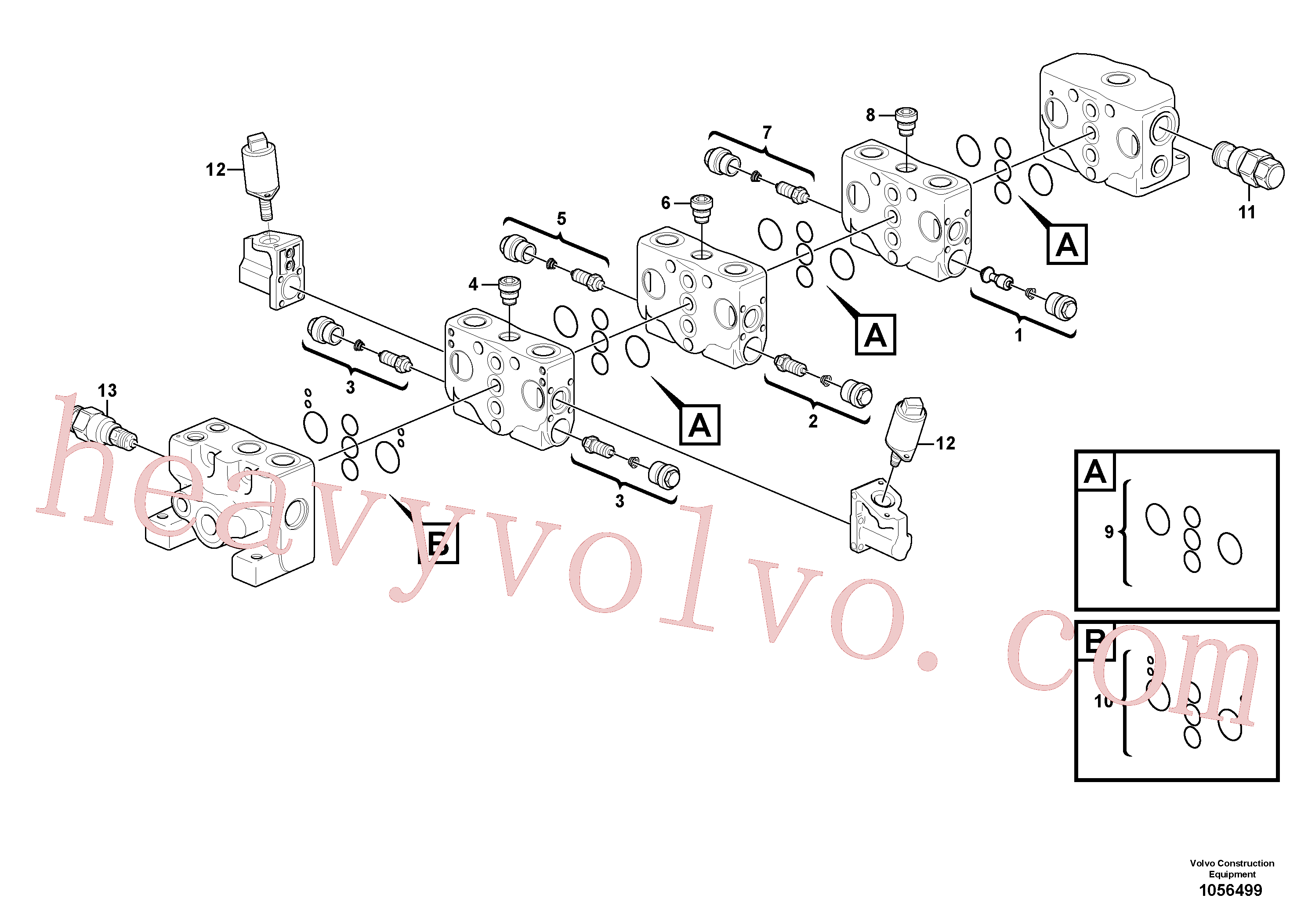 VOE11370783 Valve for Volvo Excavator Parts