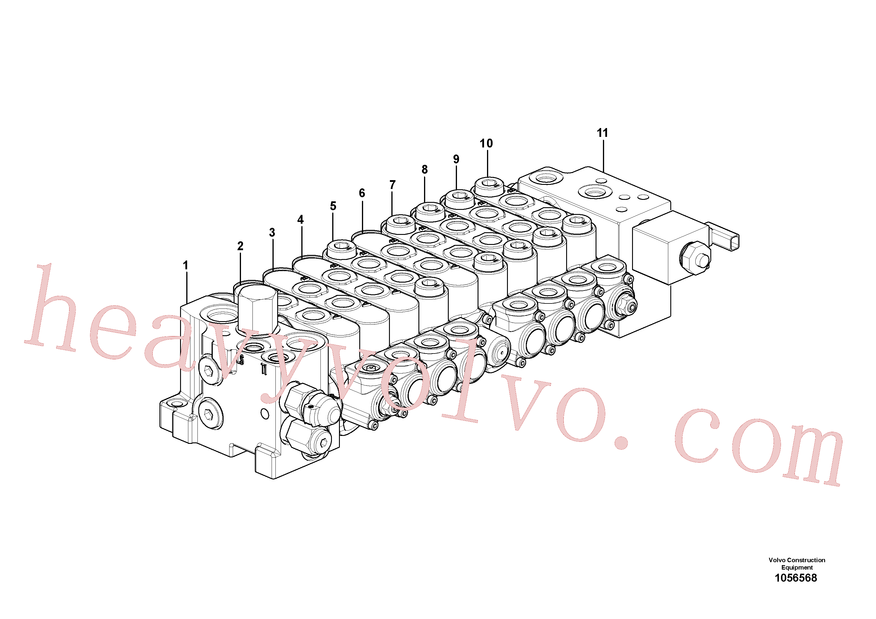 Volvo excavator part VOE15182122 Direction valve for sale
