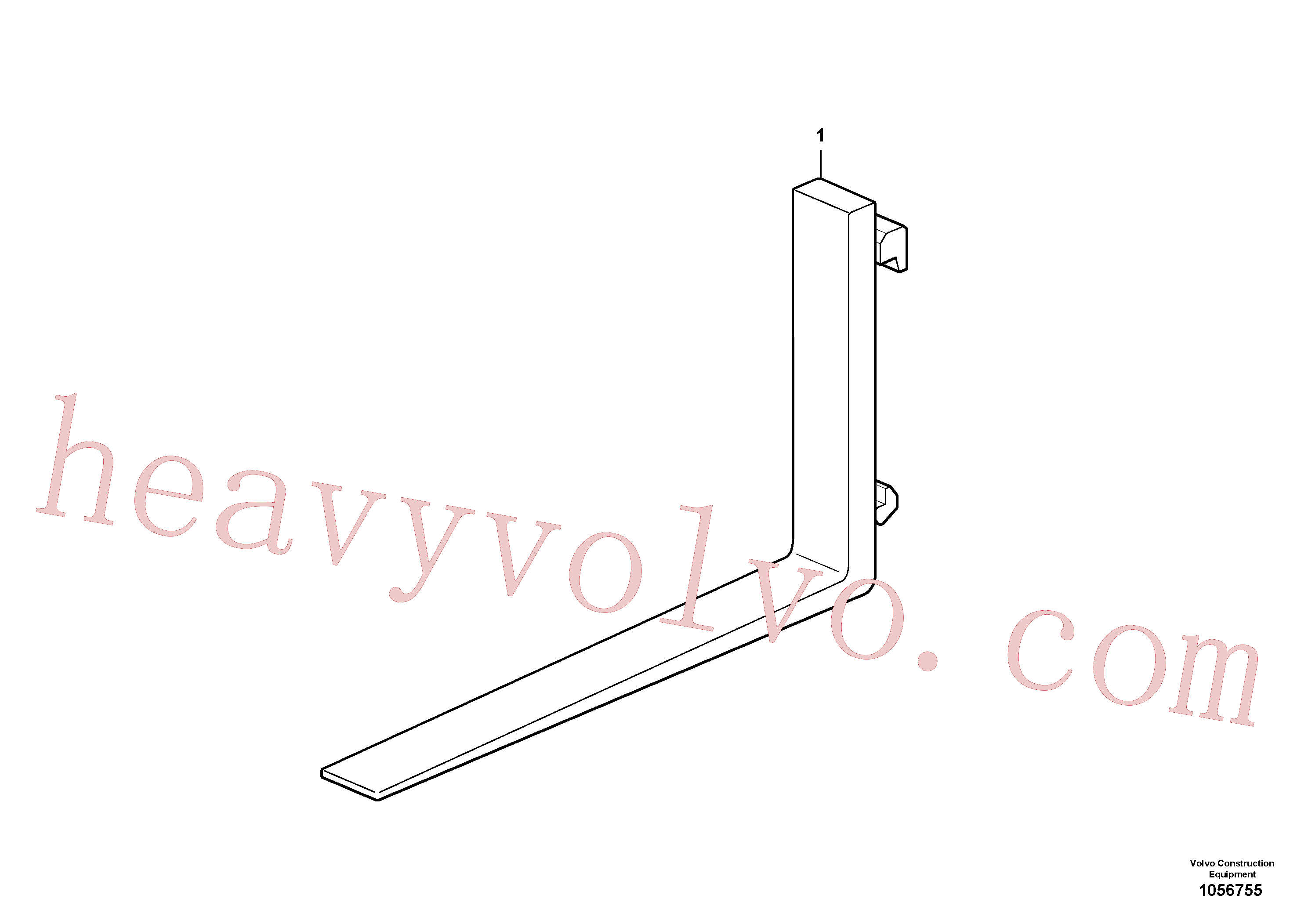Volvo excavator part ZM2801697 Fork for sale