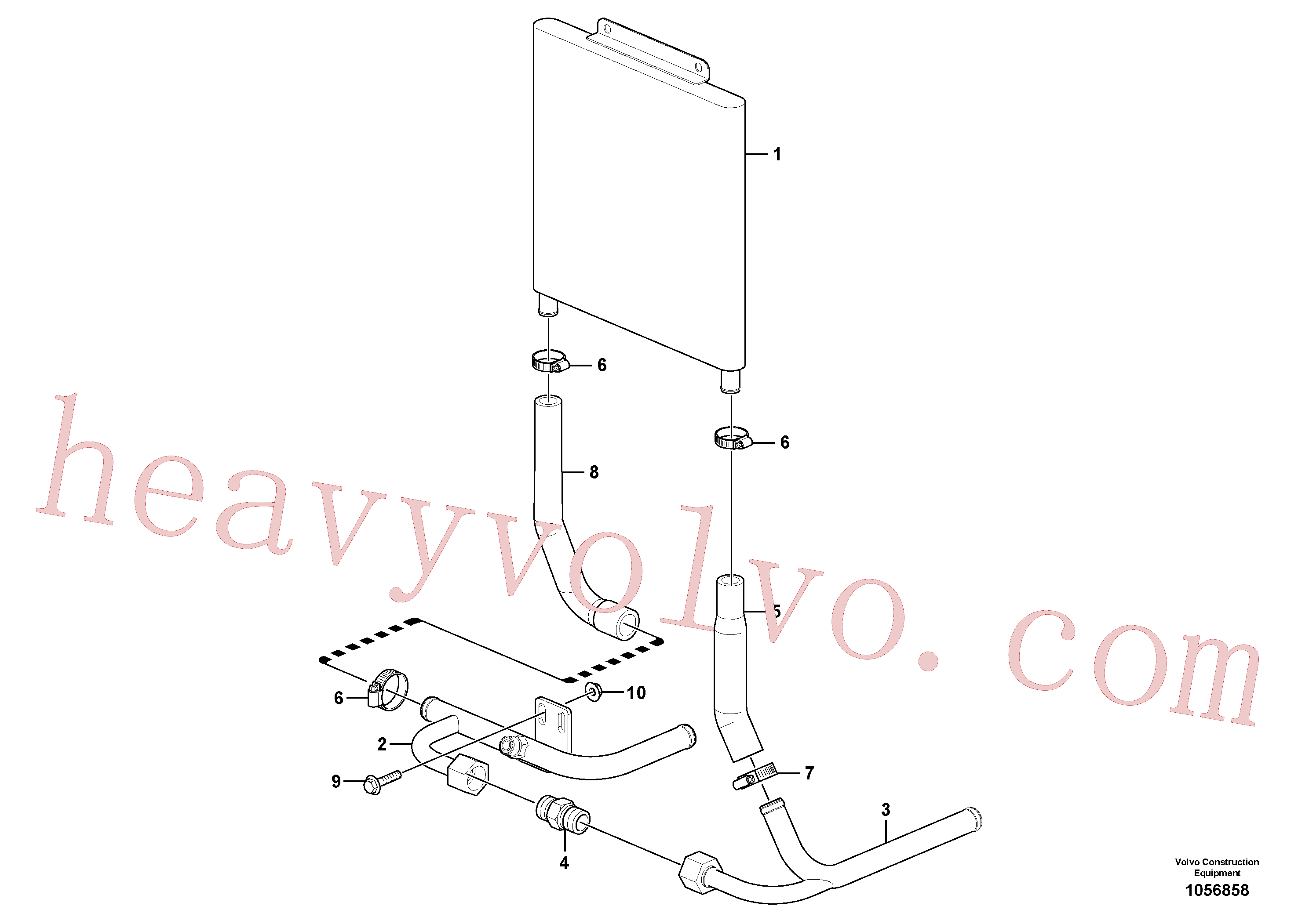 VOE15619538 Tube for Volvo Excavator Parts