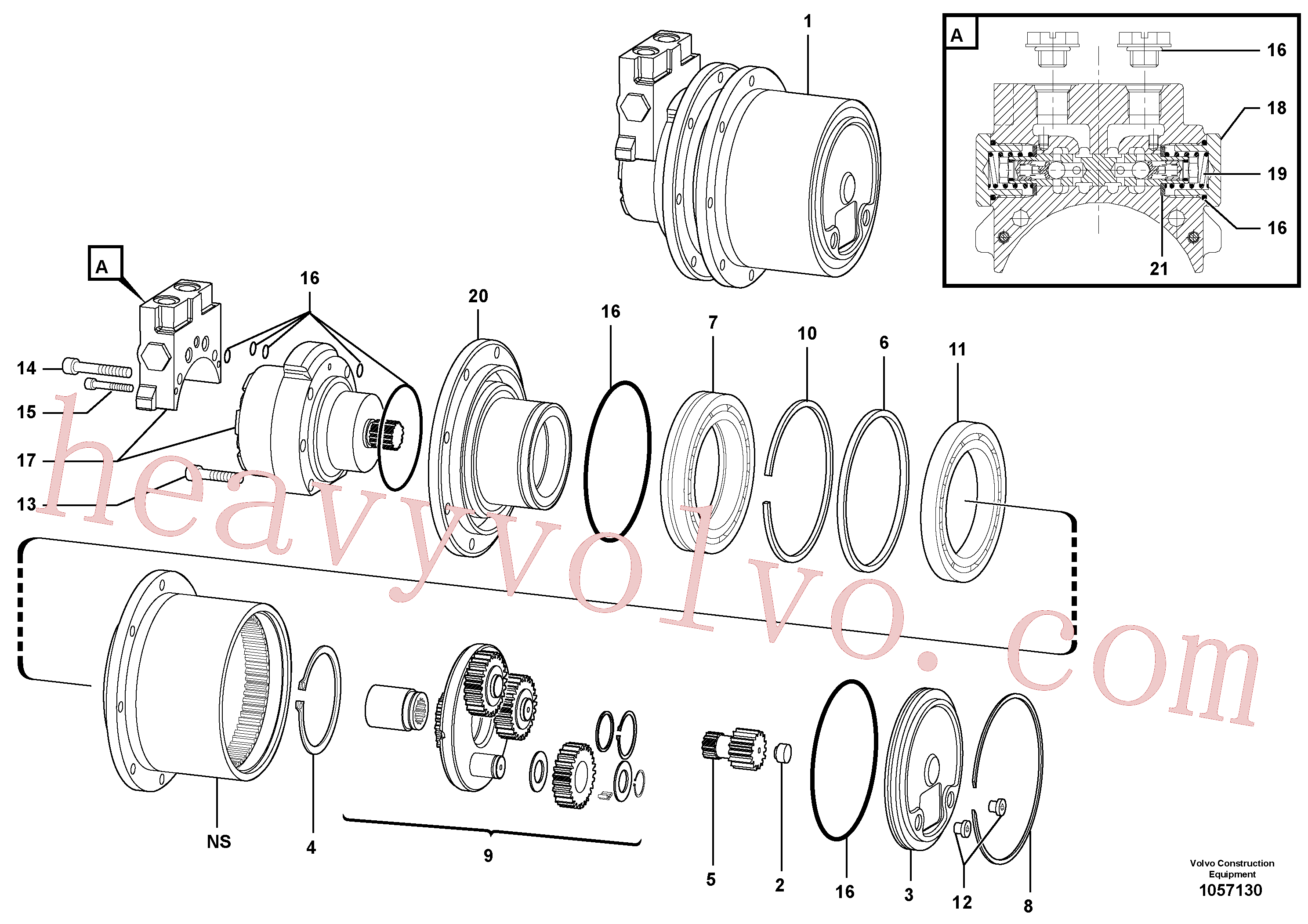Volvo Assembly VOE11711088 Snap ring for sale