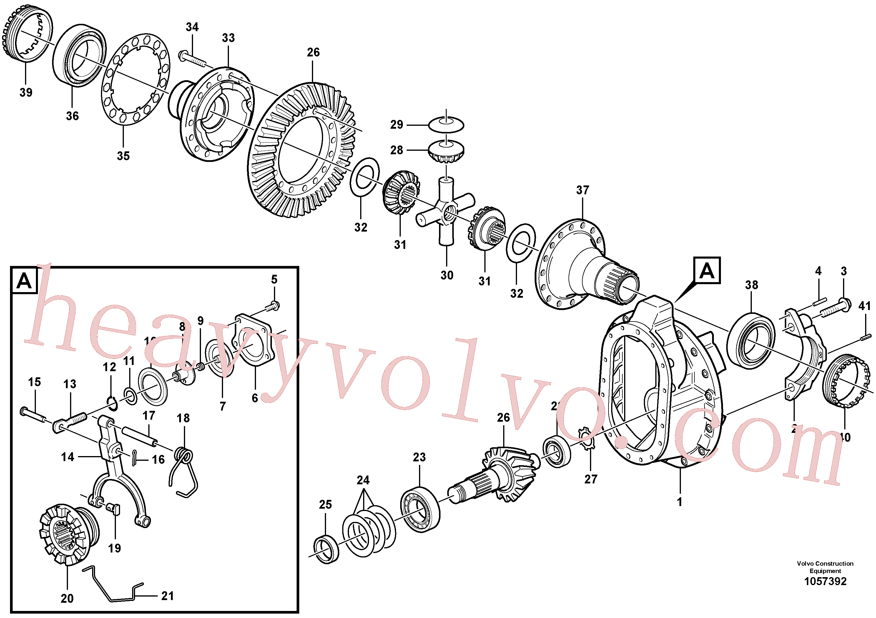 Volvo excavator part VOE1522083 Spacer sleeve for sale