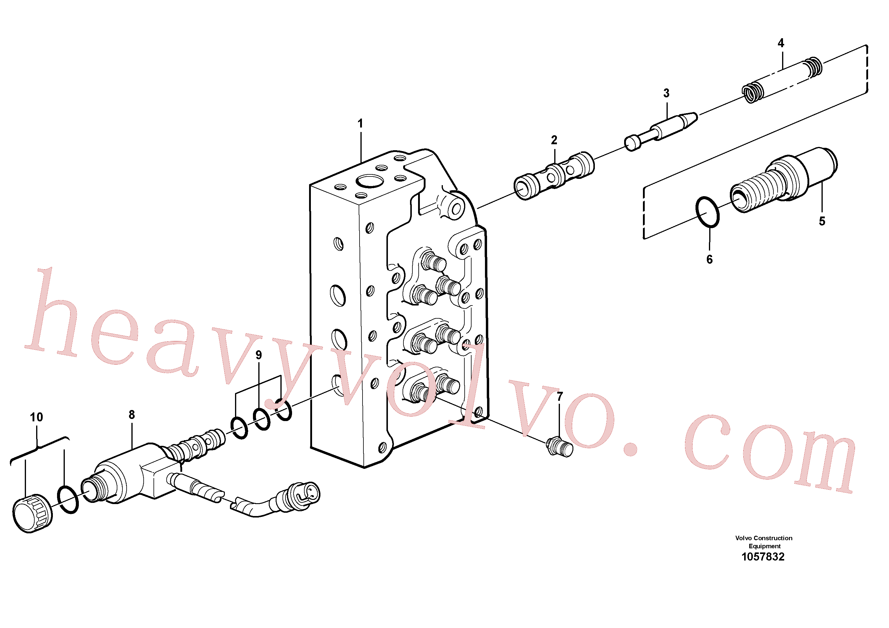 China Made VOE11144019 Solenoid valve parts for Volvo Excavator