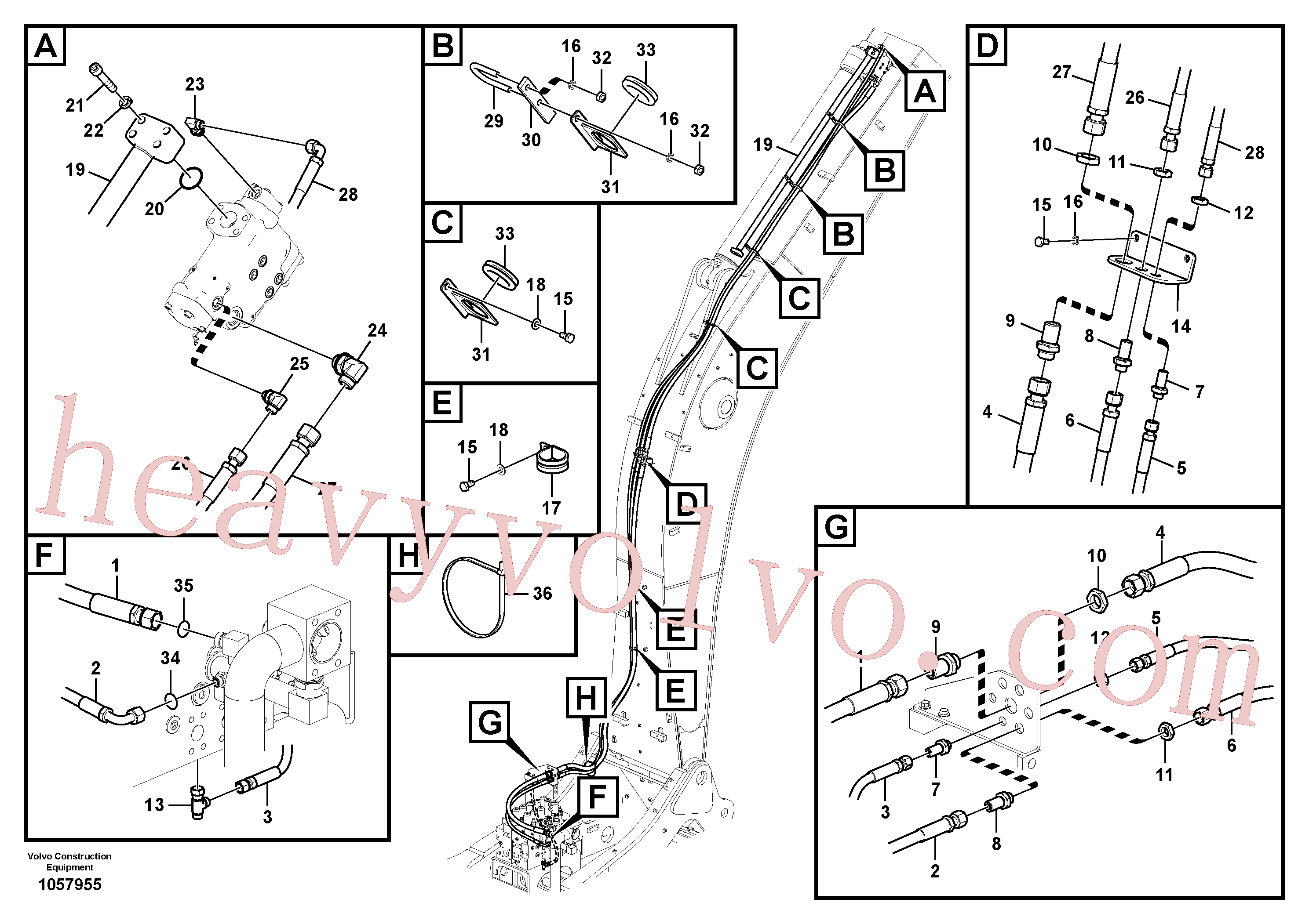 Volvo excavator part VOE14880633 U-bolt for sale