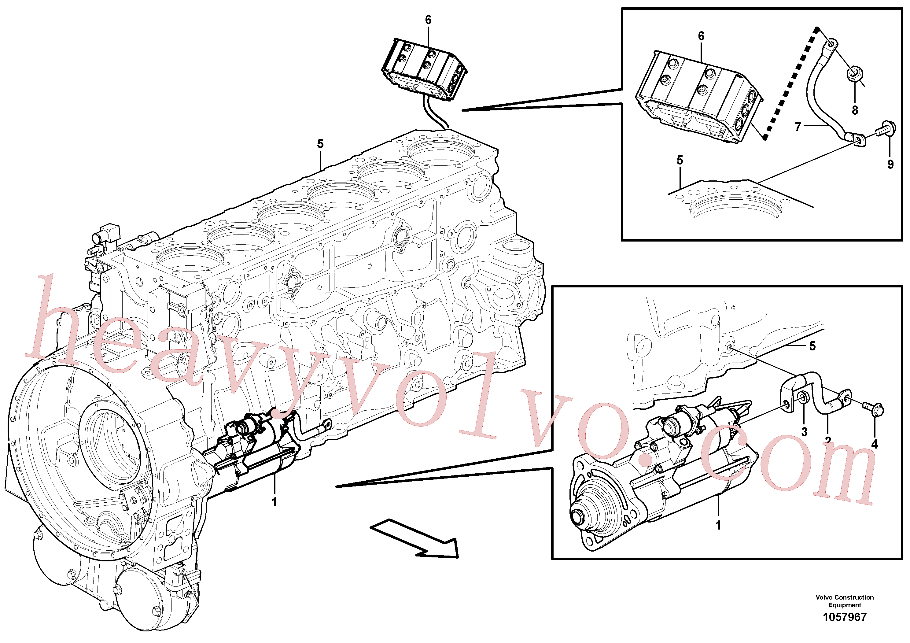 China Made VOE13971096 Flange nut parts for Volvo Excavator