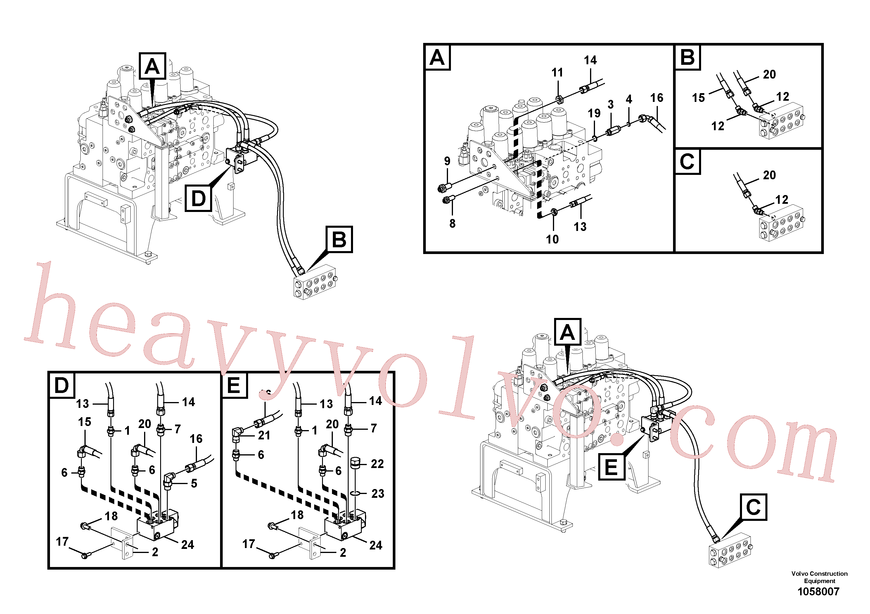 Volvo VOE936243 Hose assembly aftermarket part for sale