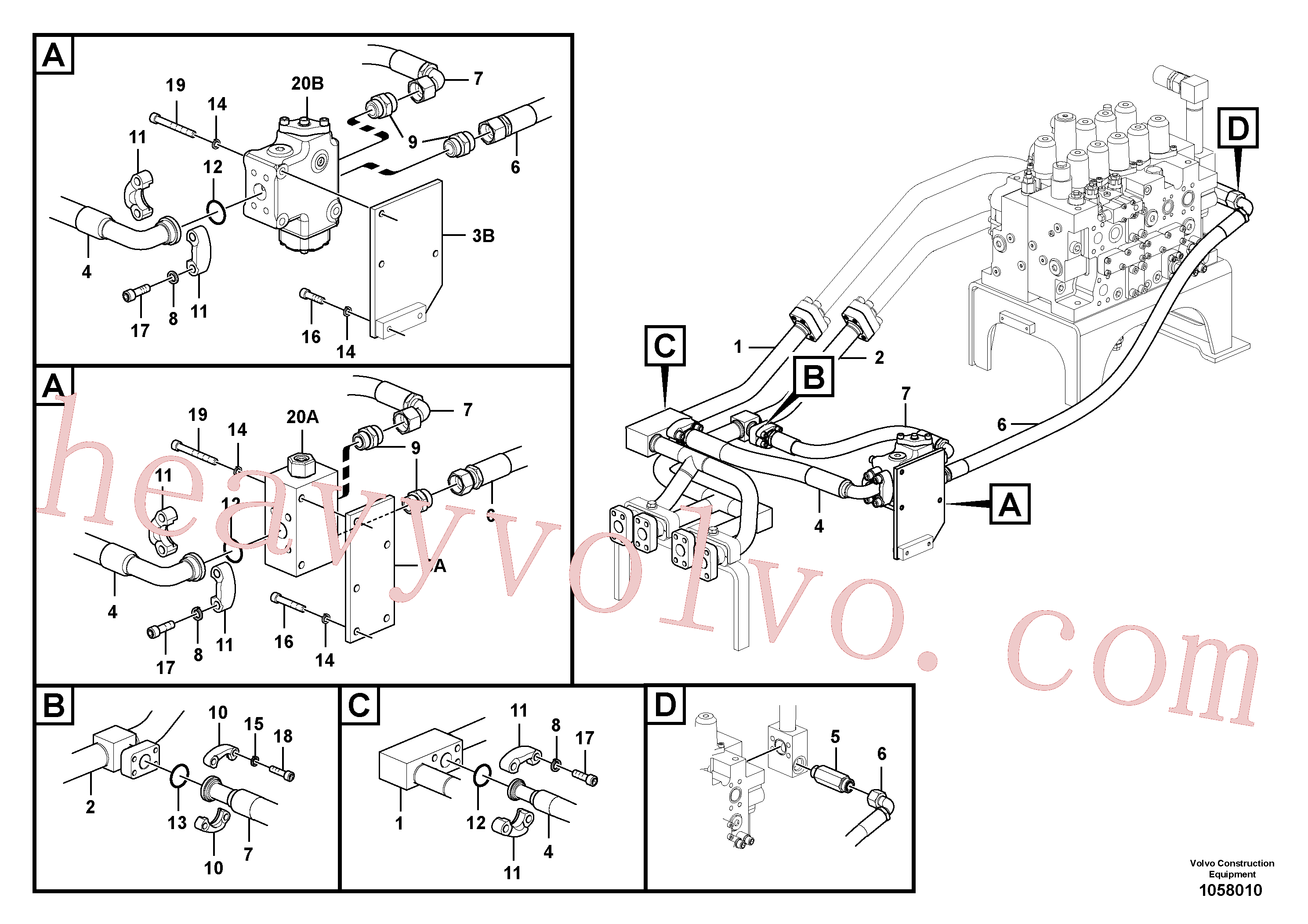 China Made VOE14677534 Pipe parts for Volvo Excavator