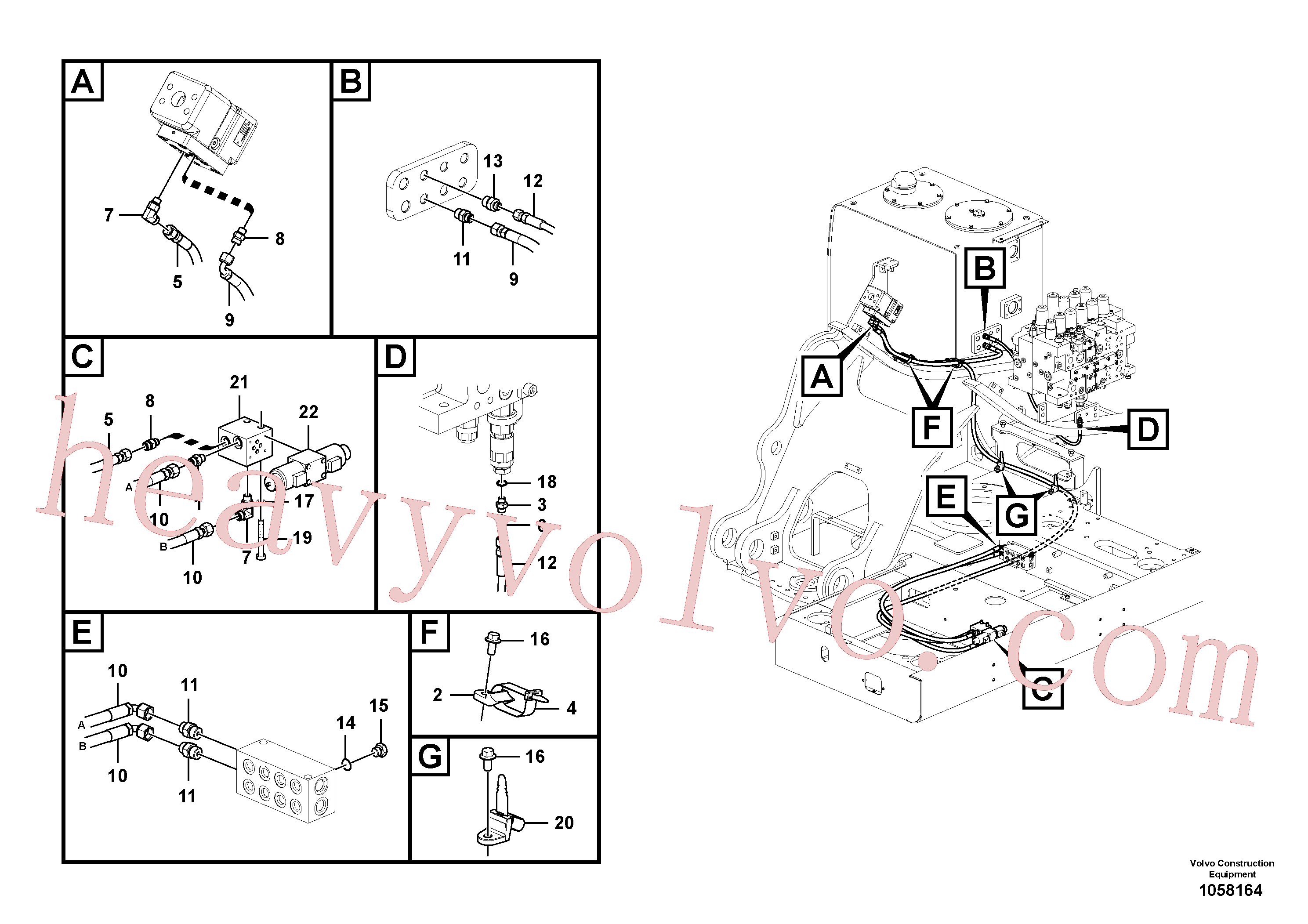 Wholesale VOE936968 Hose assembly for Volvo Excavator