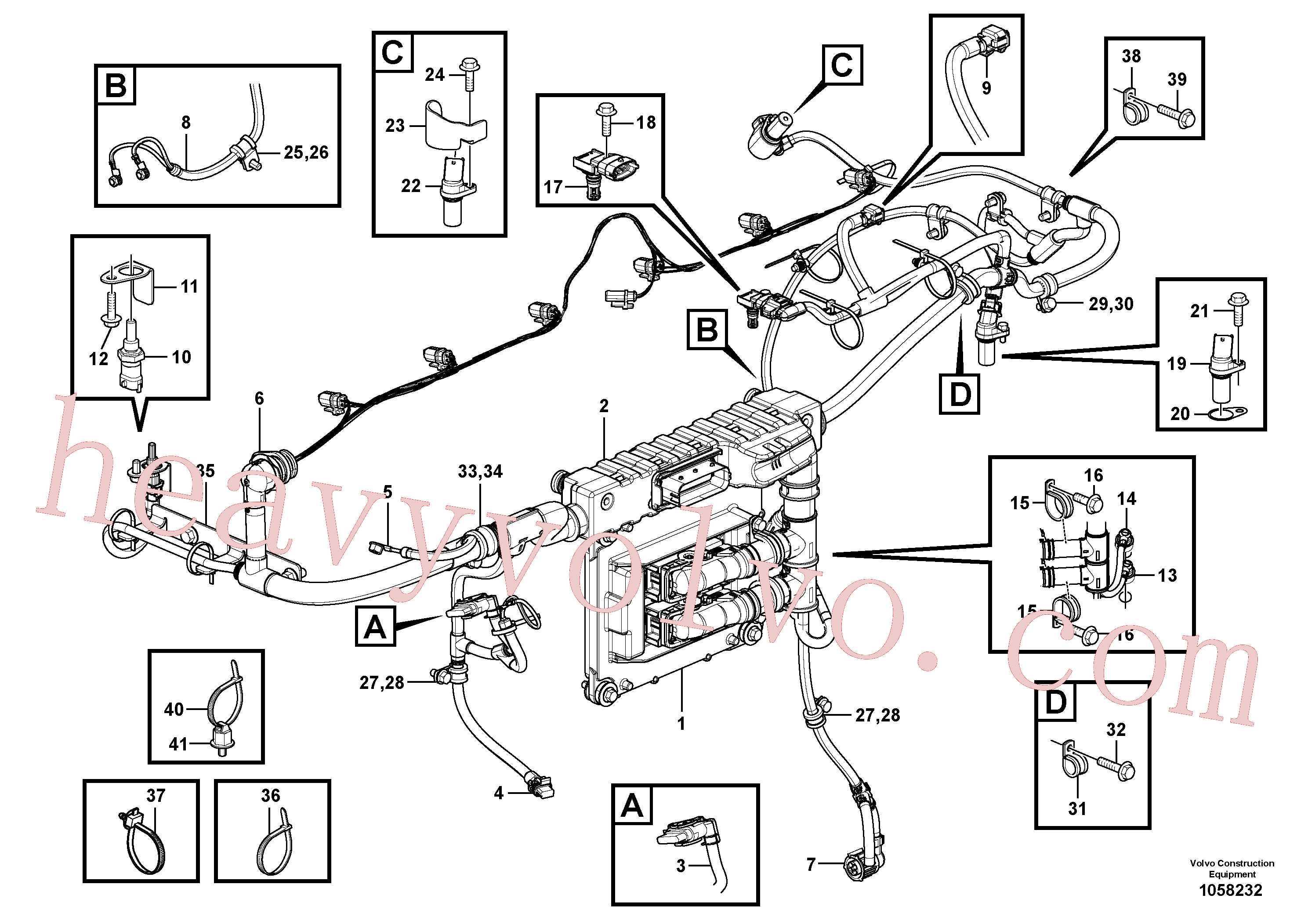 VOE22422785 Sensor, Pressure sensor for Volvo Excavator spare