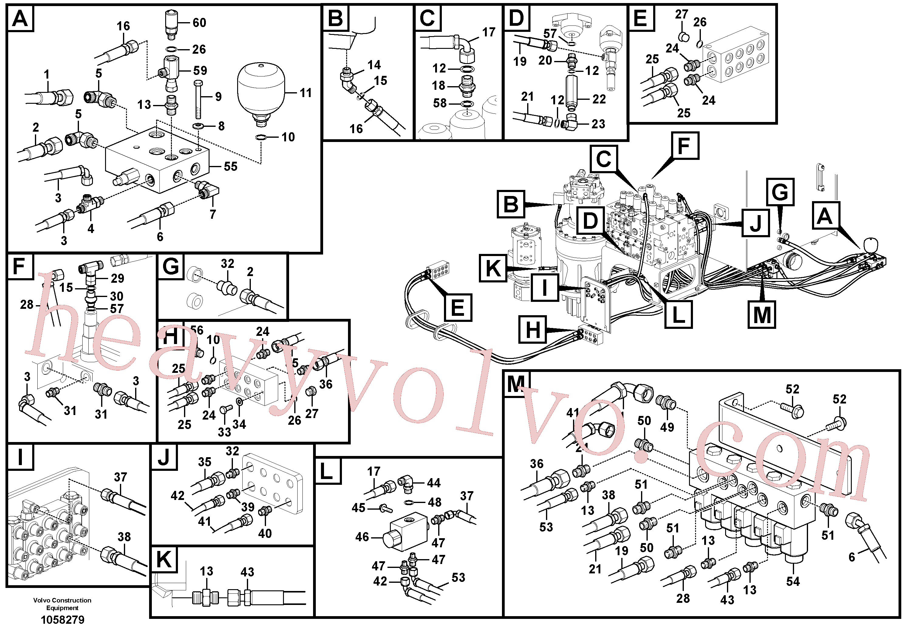 Volvo excavator part VOE14569687 Solenoid valve for sale