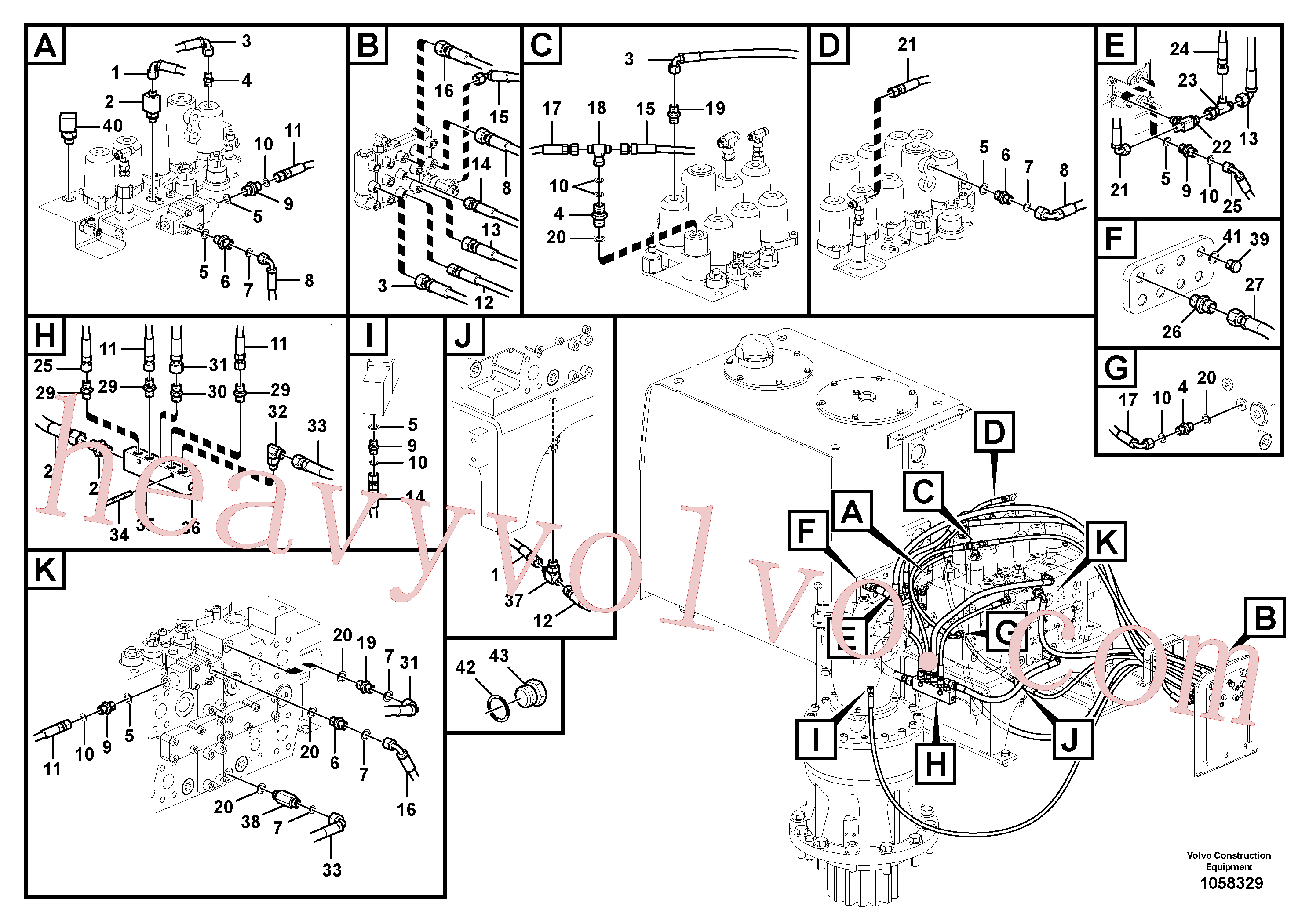 Volvo Assembly VOE14880086 Elbow for sale