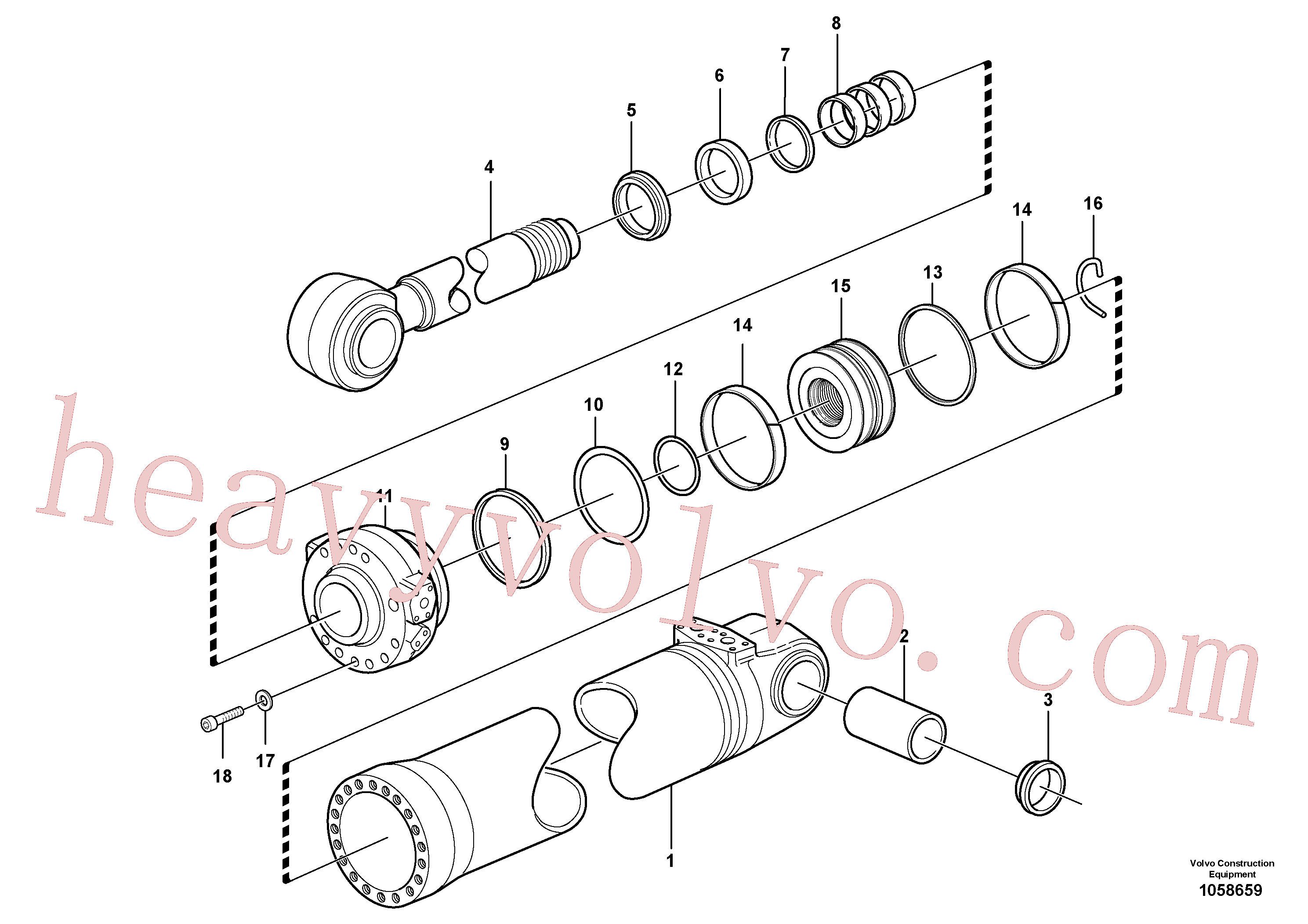 VOE11005105 Scraper ring for Volvo Excavator Parts