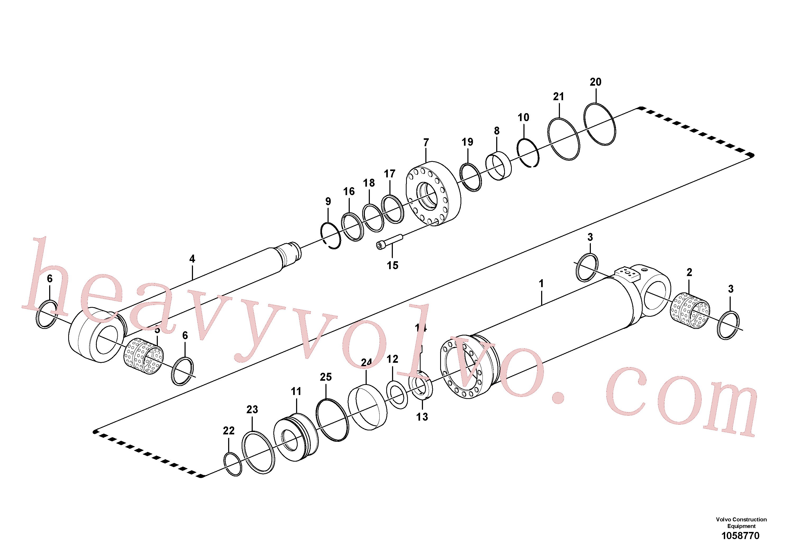 Volvo excavator part SA9566-41800 Back-up ring for sale
