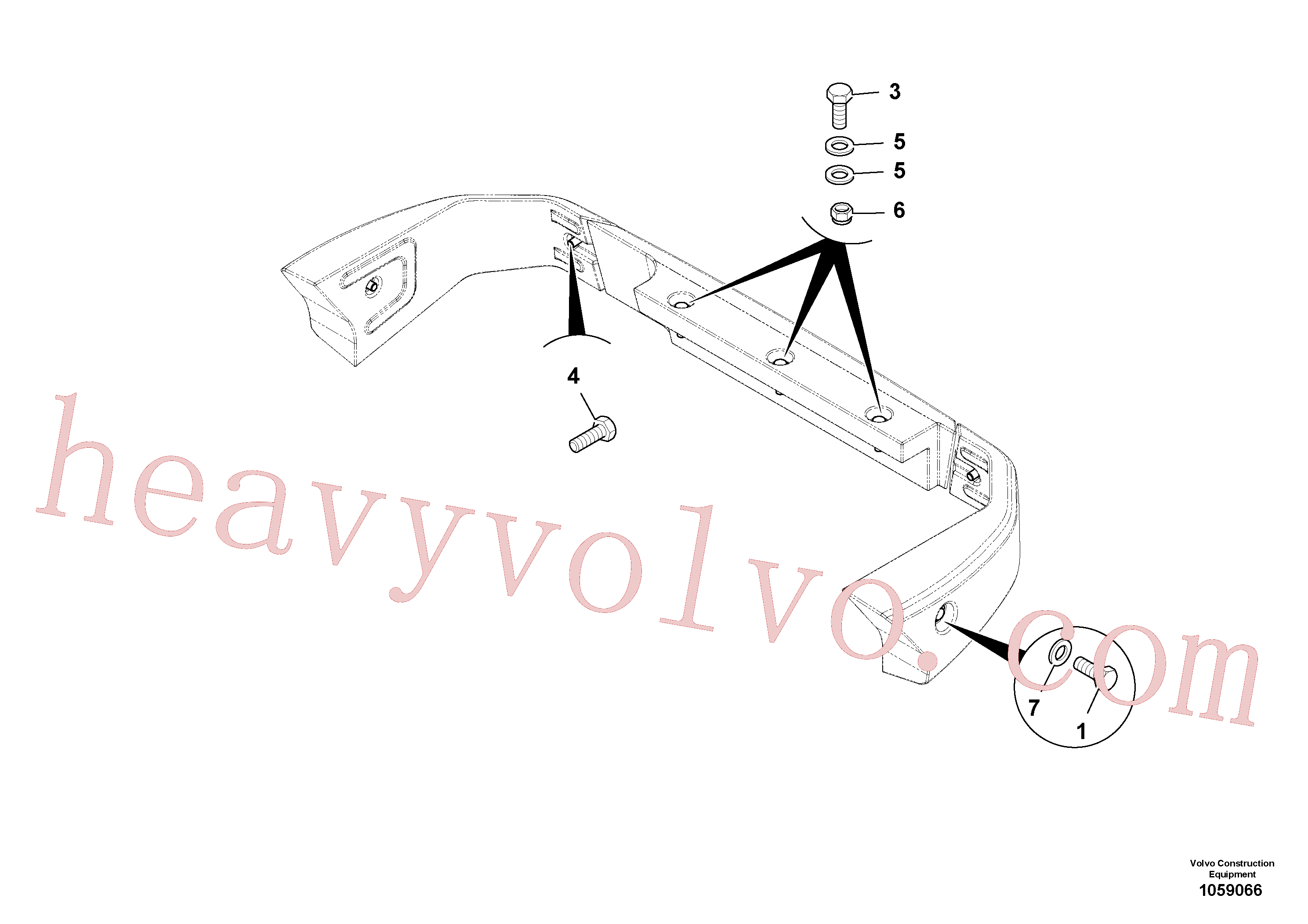 VOE16212311 Bolt for Volvo Excavator spare