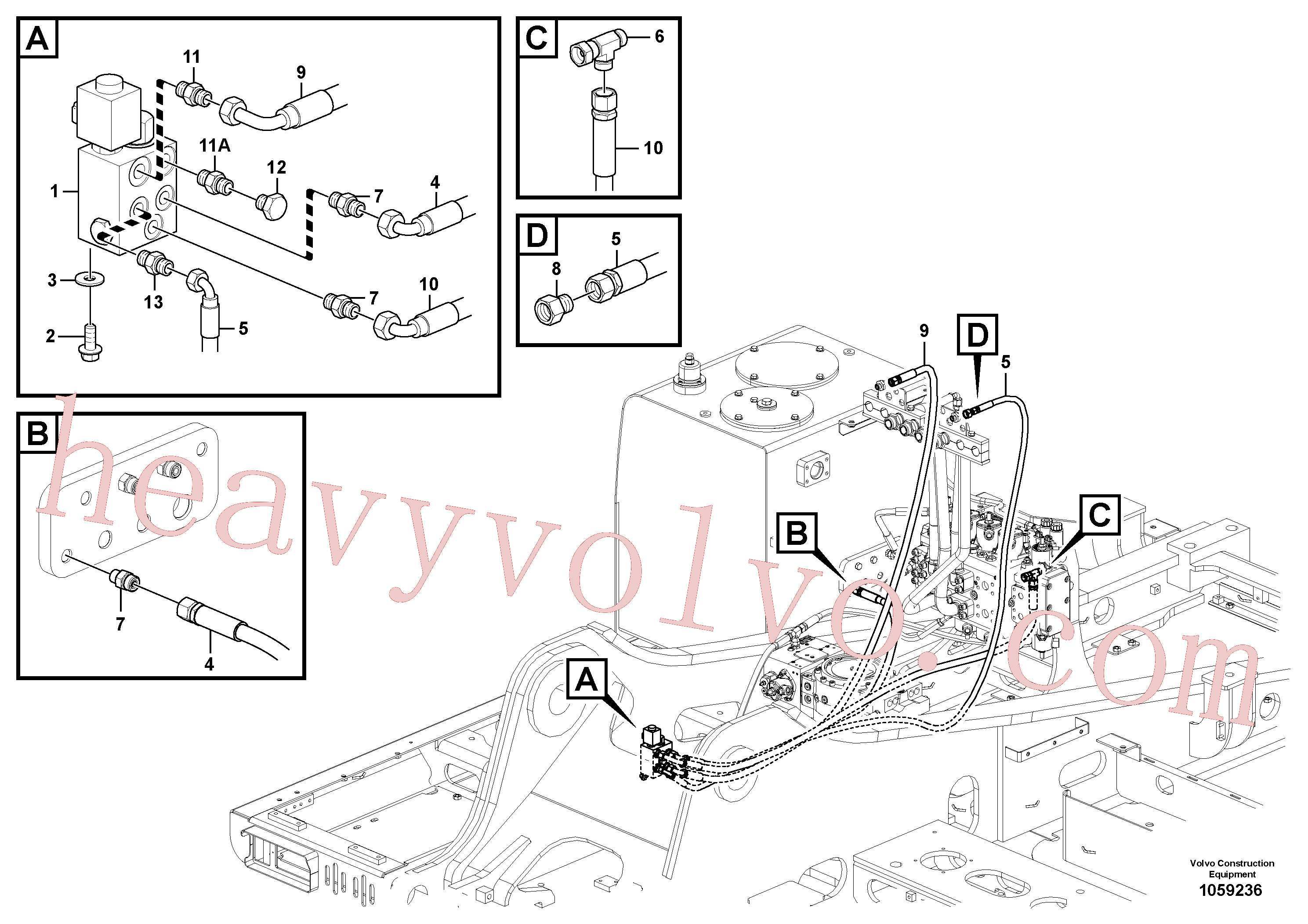 China Made VOE984647 Plug parts for Volvo Excavator