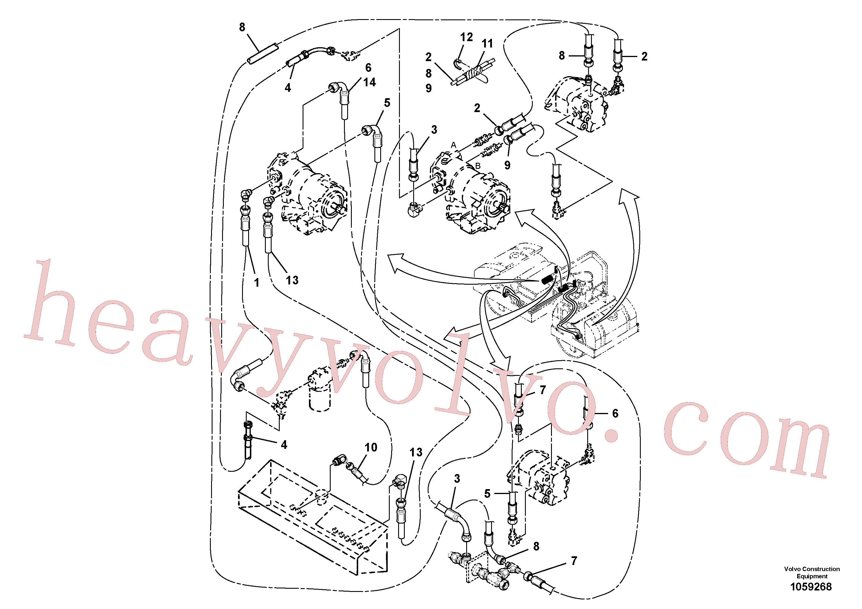 RM43901685 Hose assembly for Volvo Excavator spare