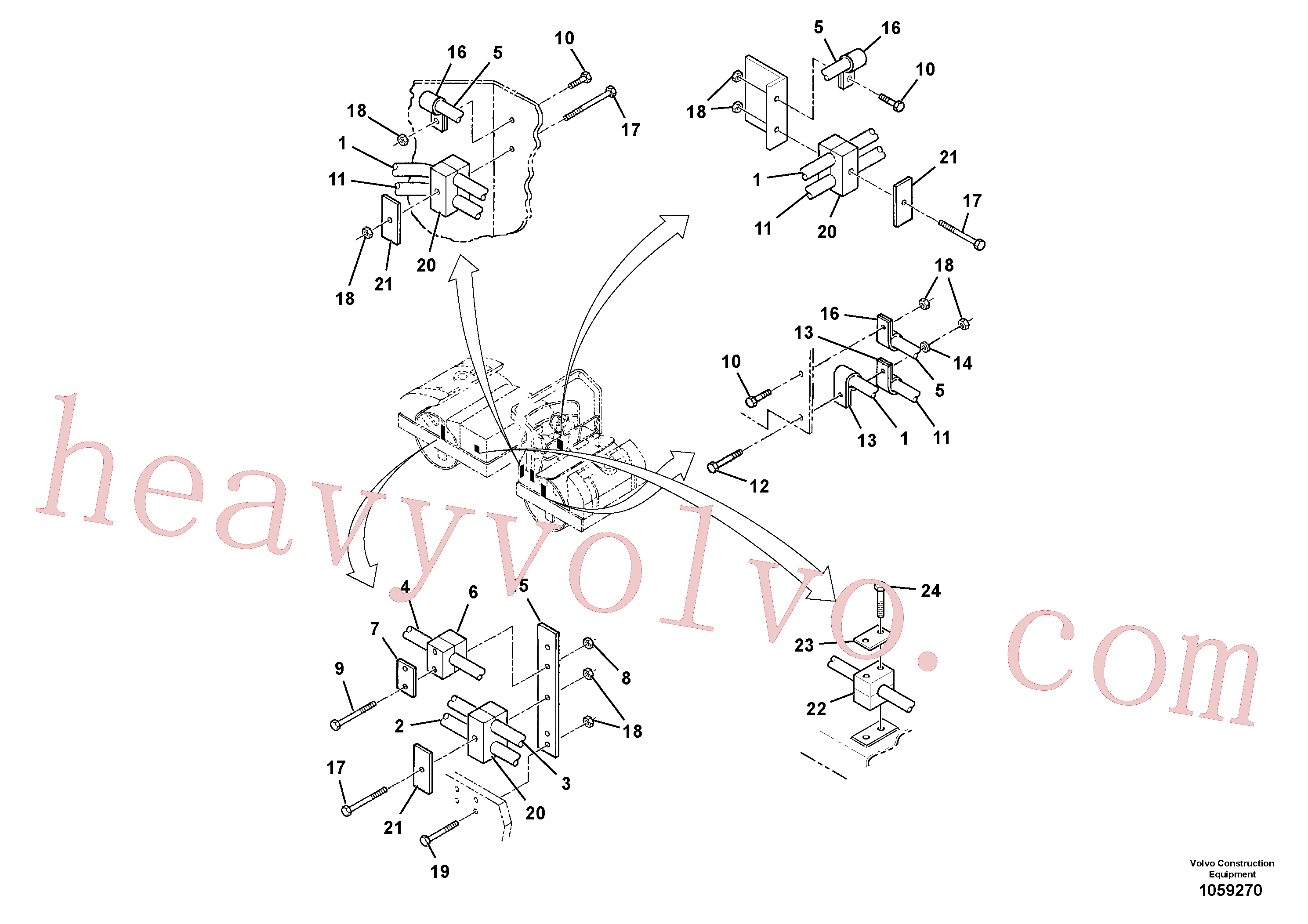 RM43901685 Hose assembly for Volvo Excavator spare