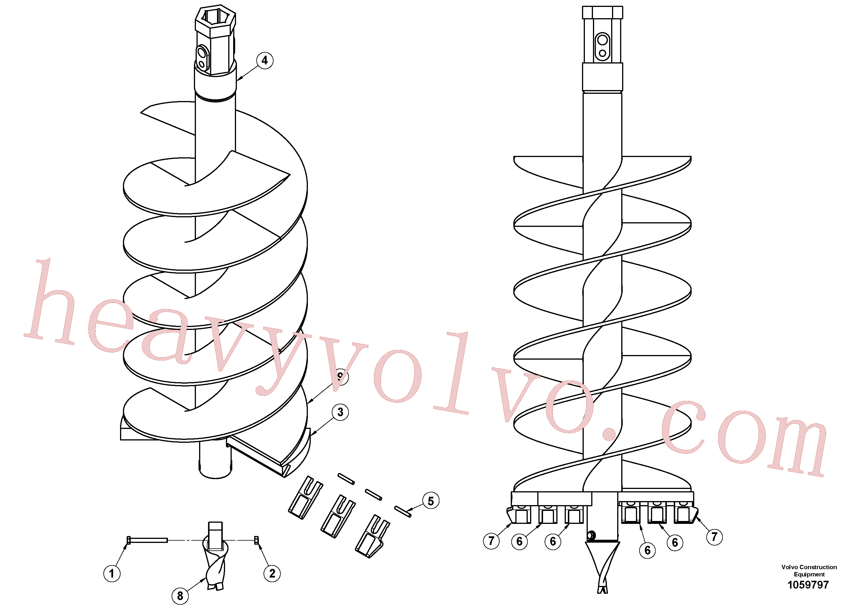 VOE16219766 Screw for Volvo Excavator spare