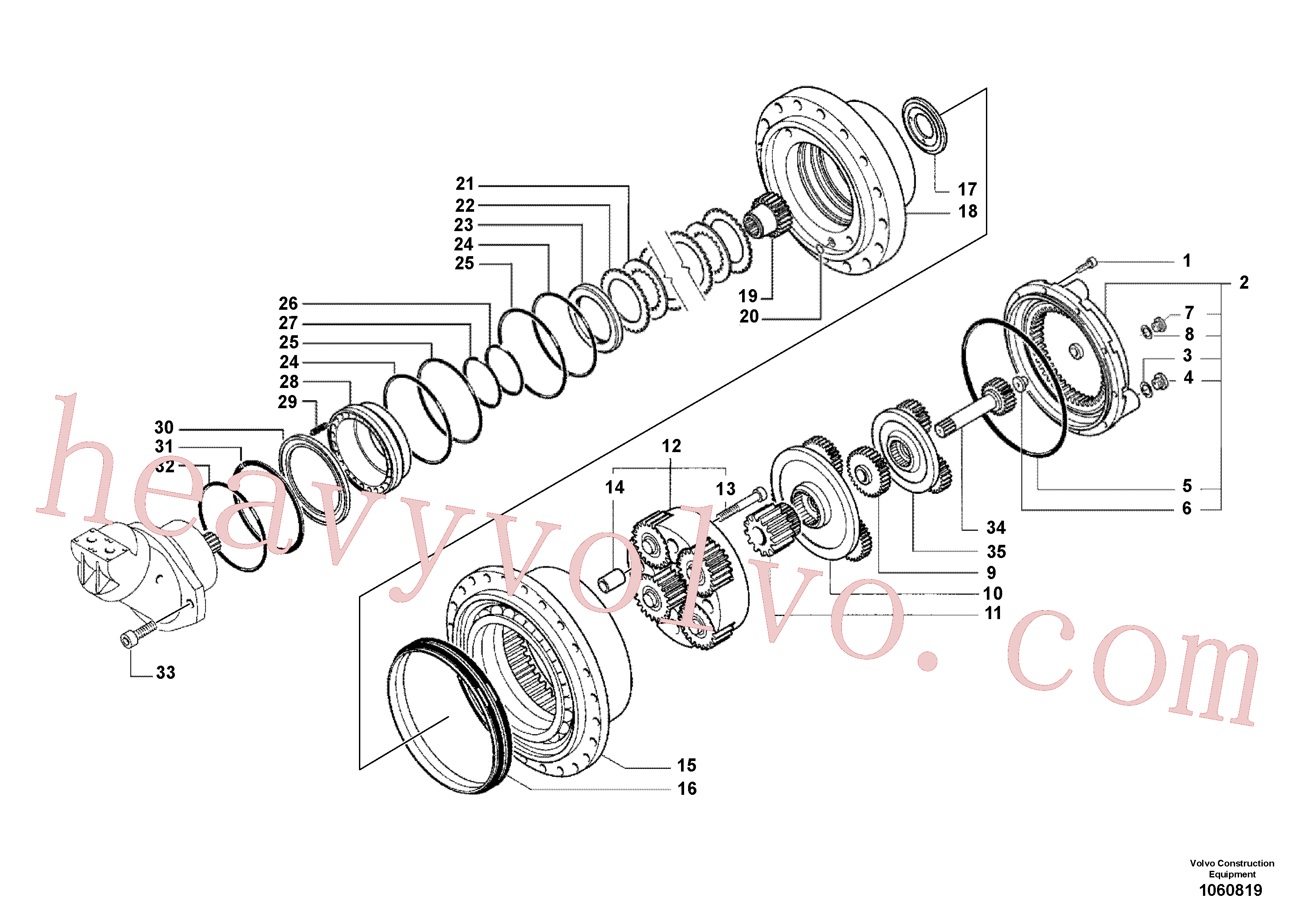 VOE14262080 Face Sealing for Volvo Excavator spare