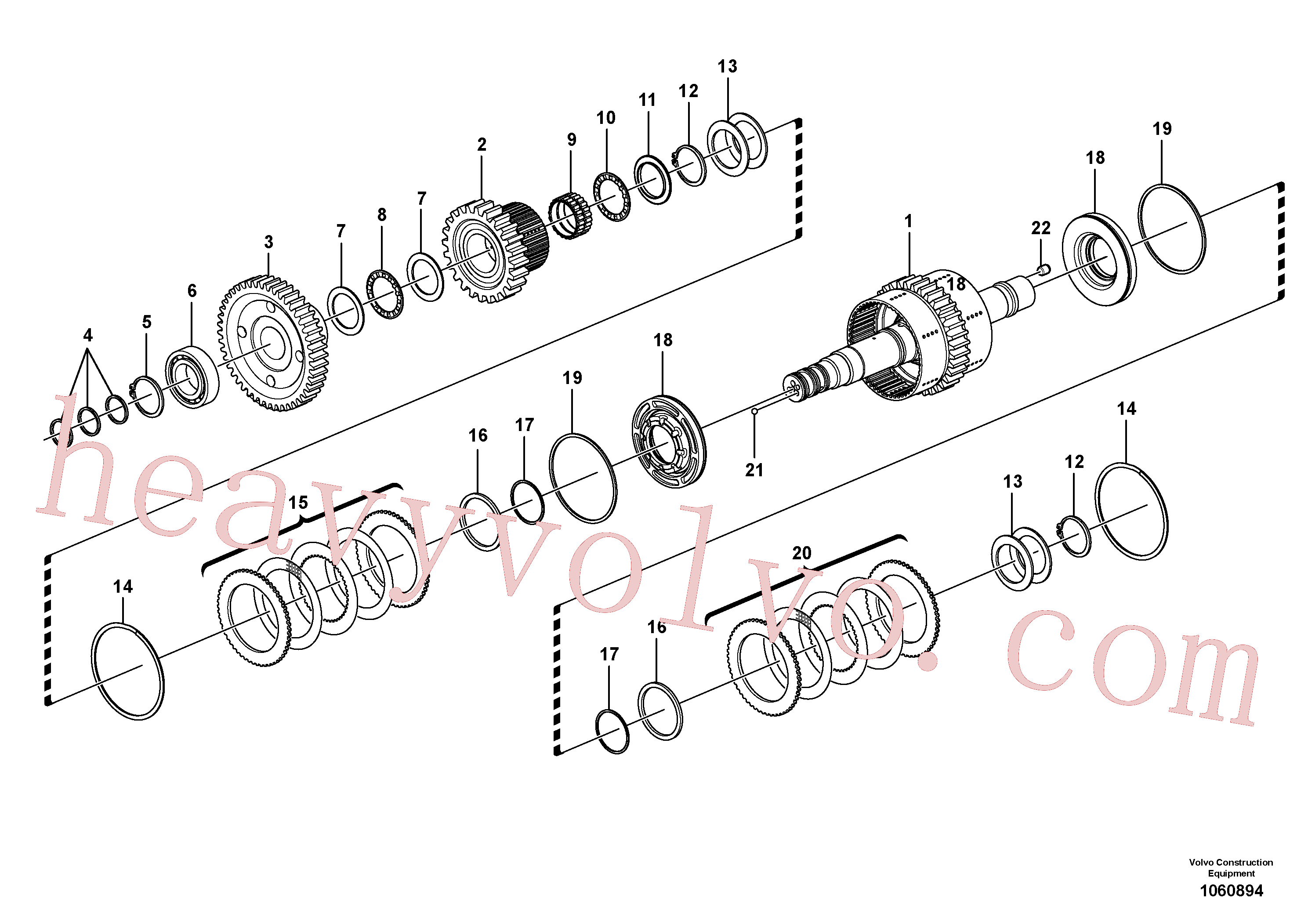 VOE11037179 Snap ring for Volvo Excavator Parts