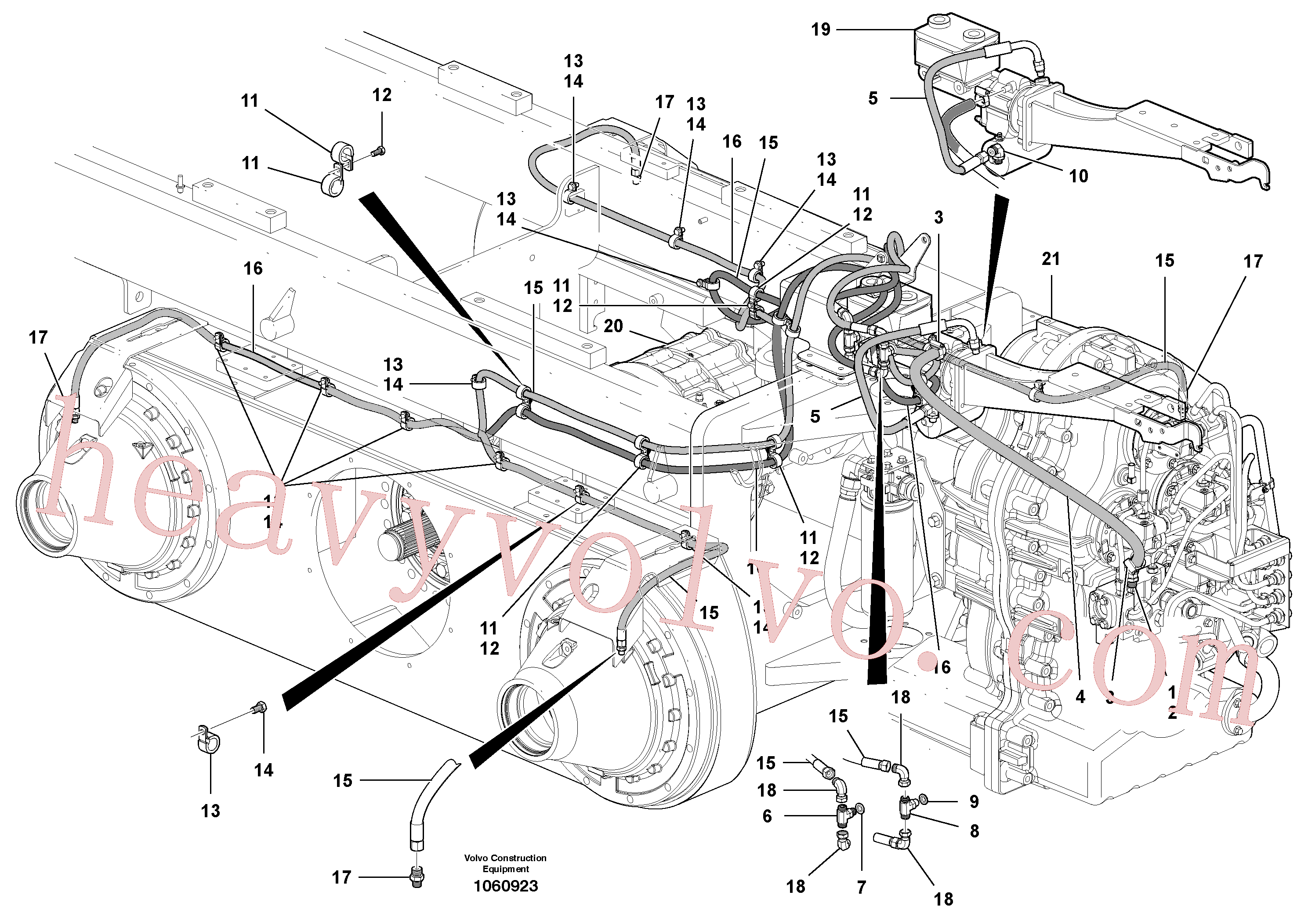 Volvo excavator part VOE981646 Clamp for sale