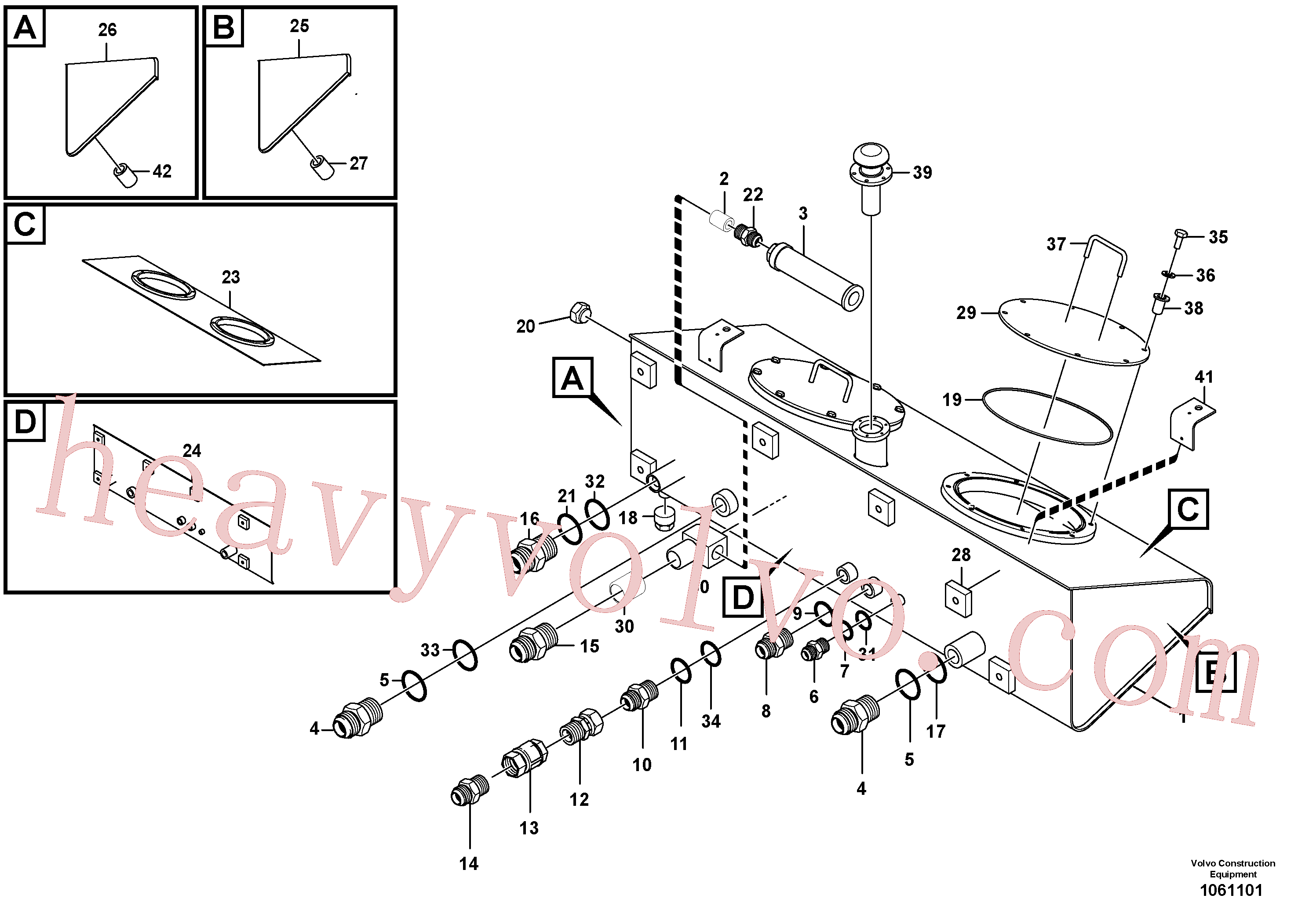 RM95343737 O-ring kit for Volvo Excavator spare