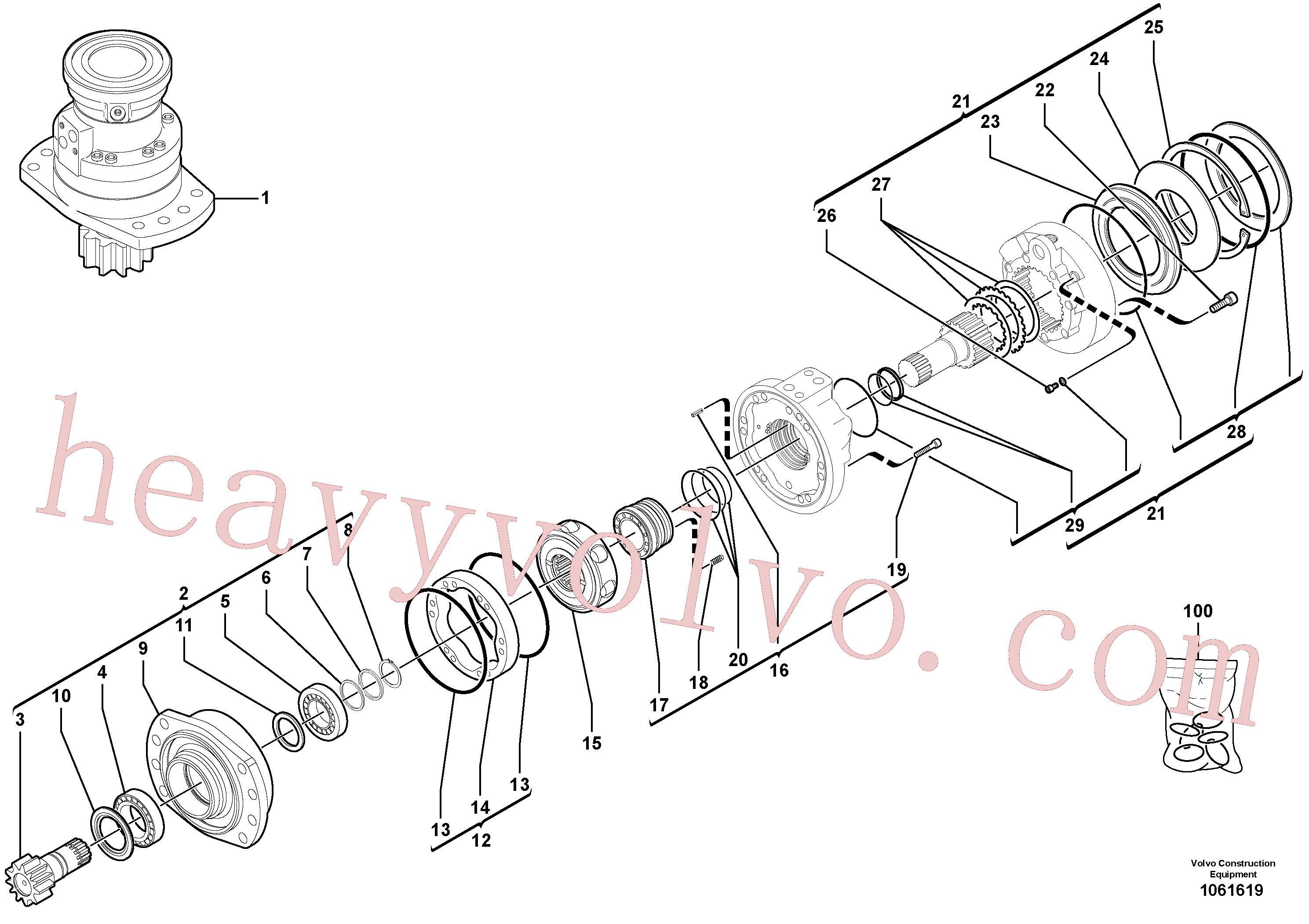 VOE11715643 Brake kit for Volvo Excavator Parts