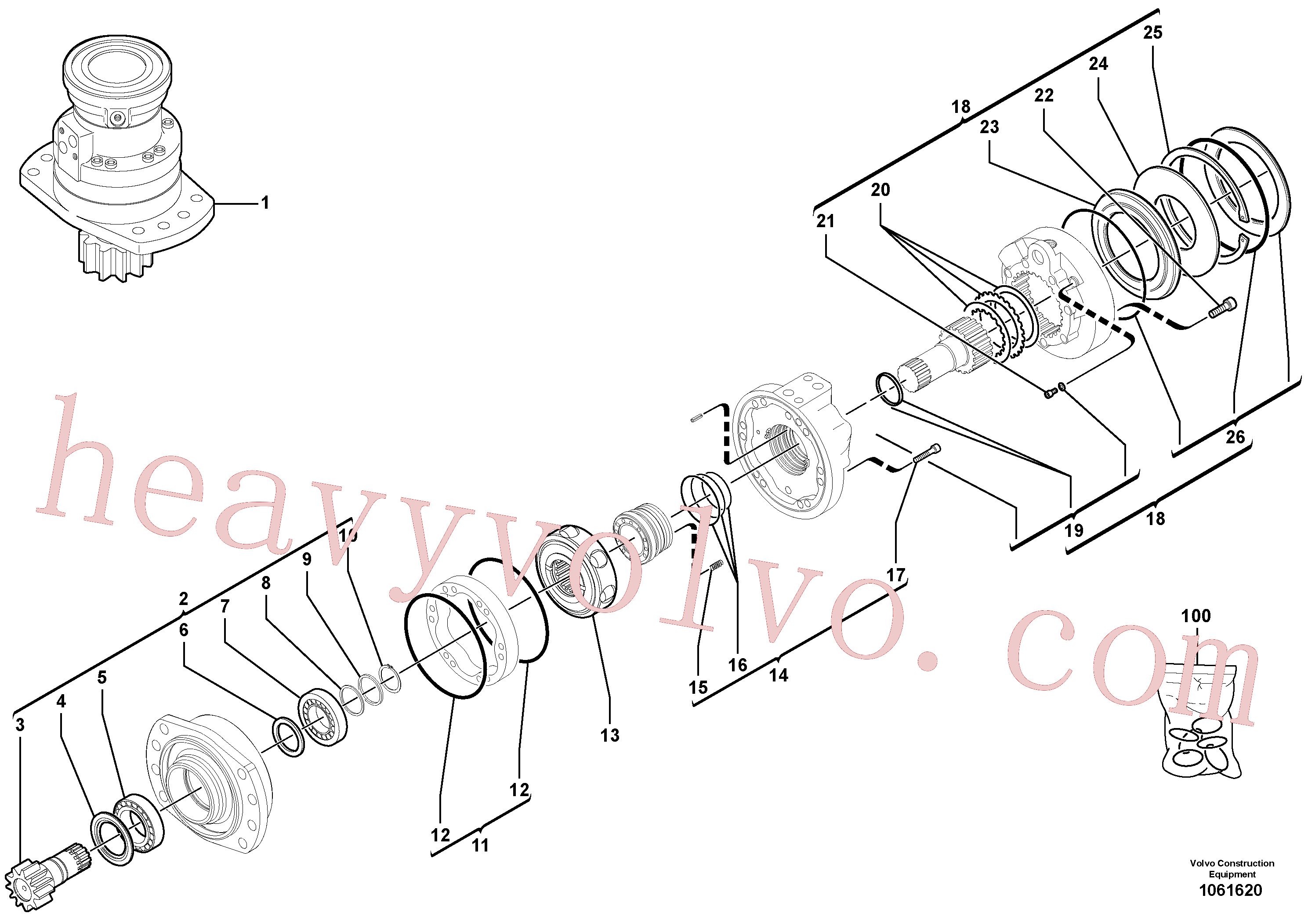 VOE11715643 Brake kit for Volvo Excavator Parts