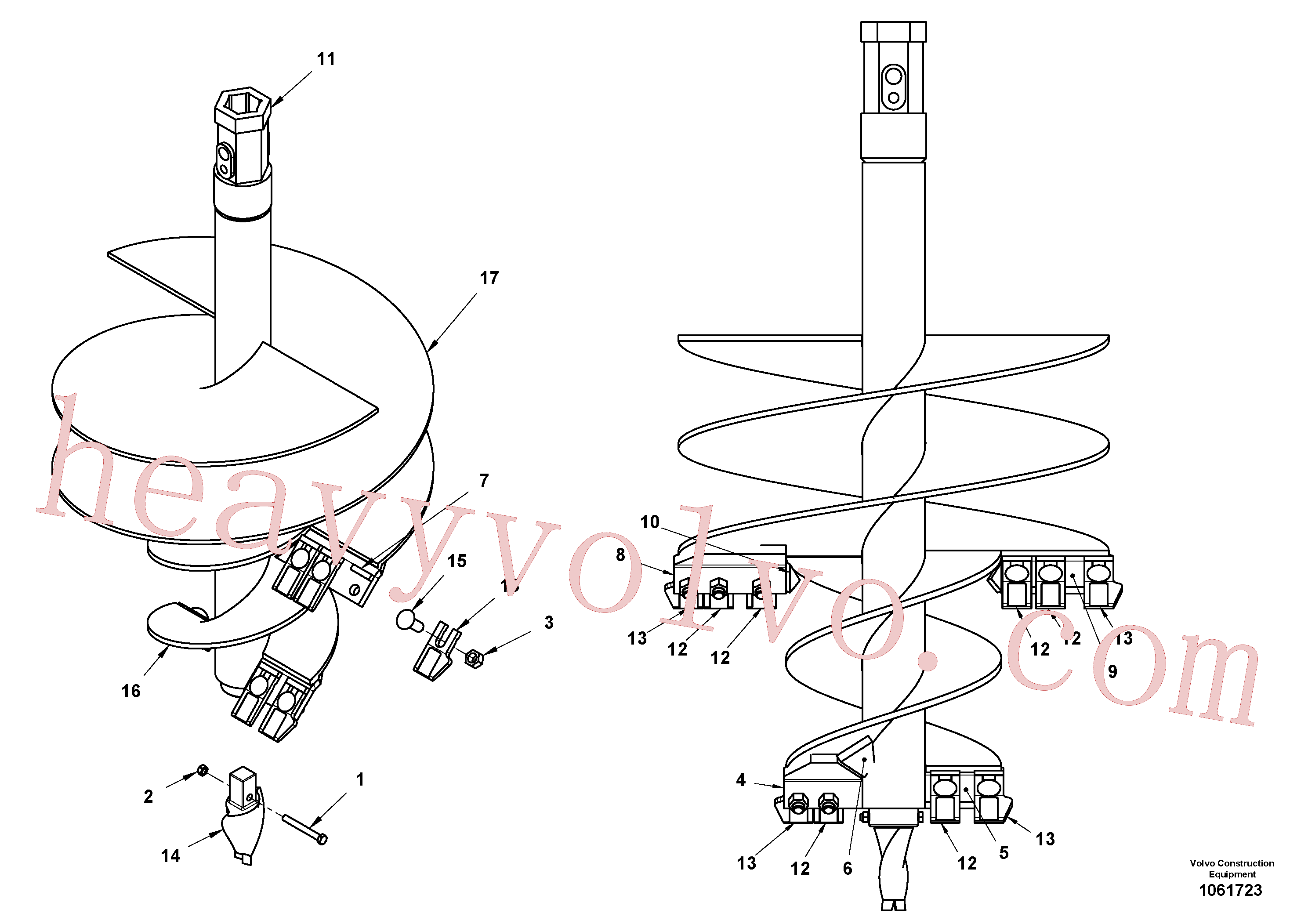 VOE16219766 Screw for Volvo Excavator spare