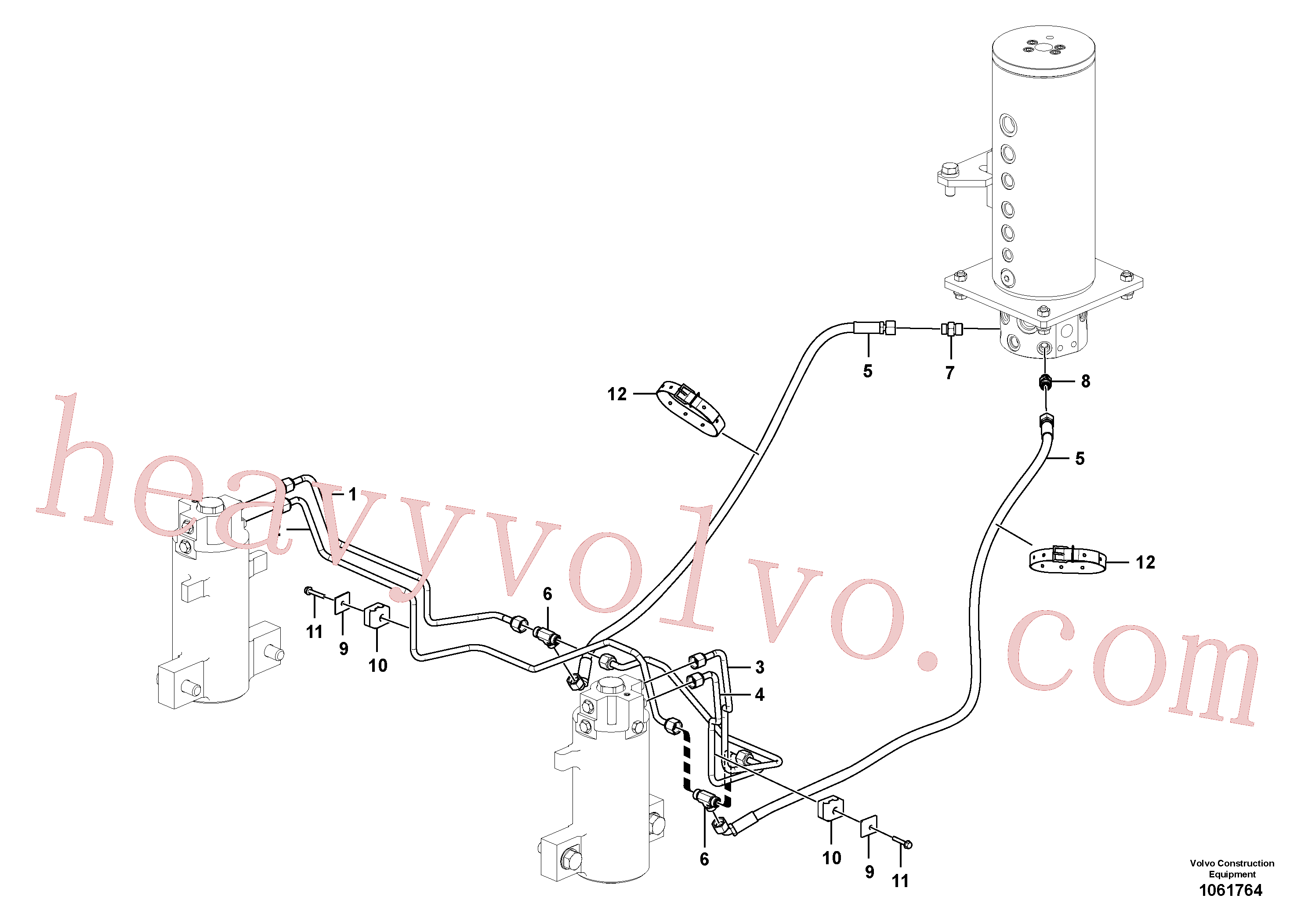 Volvo Assembly VOE937185 Hose assembly for sale