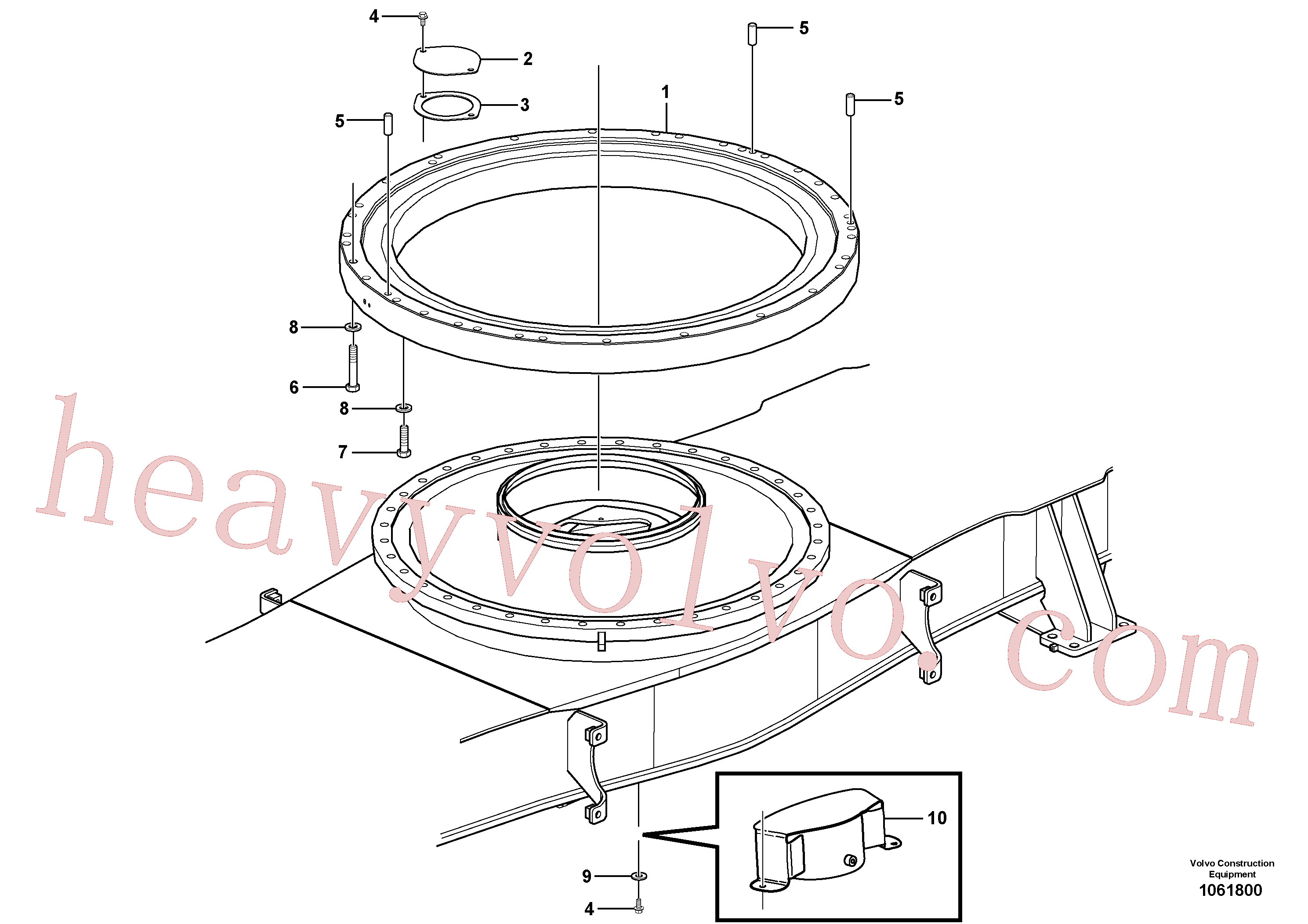 Volvo excavator part VOE14647524 Swing gear for sale