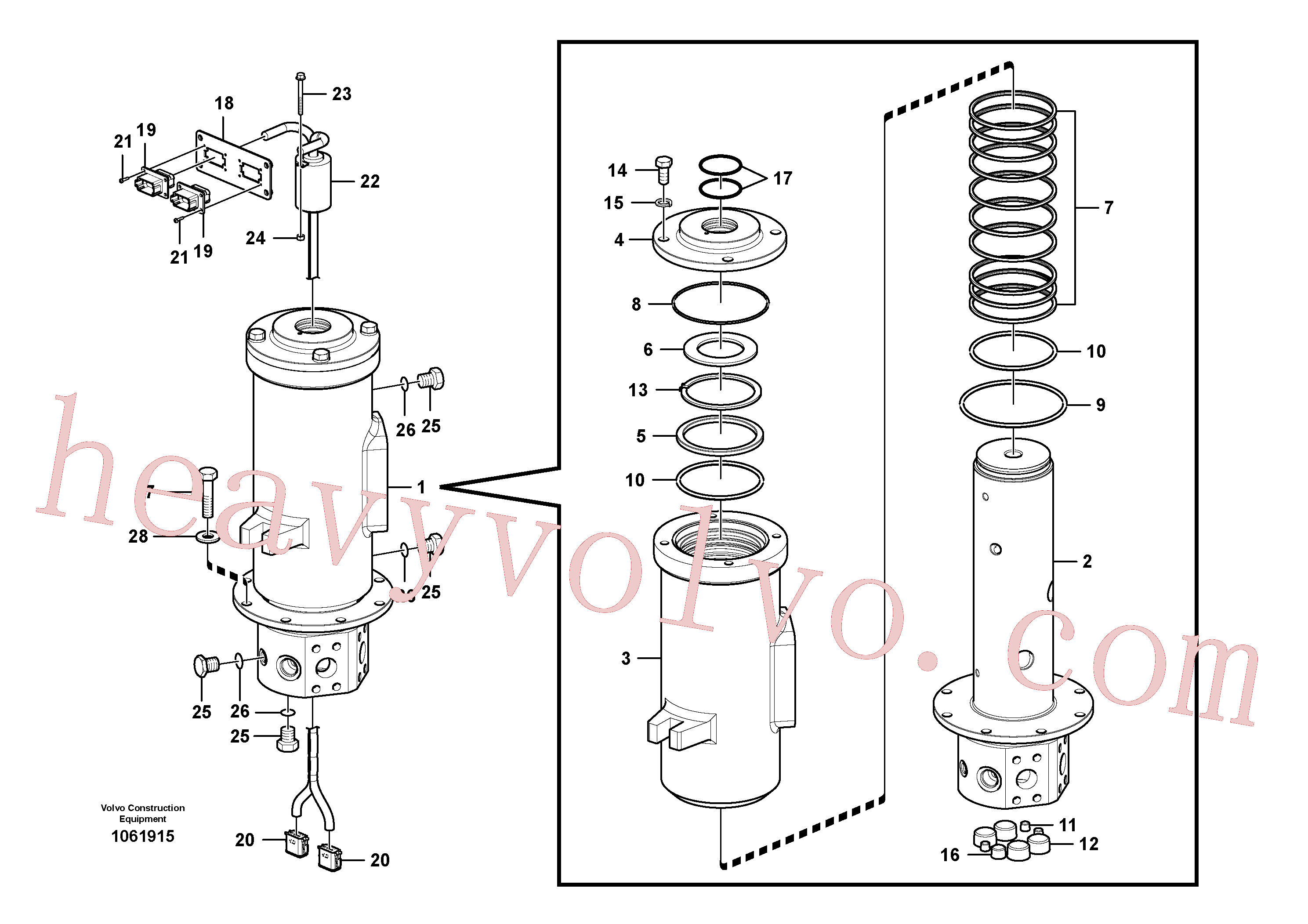 VOE990522 Hexagon screw for Volvo Excavator spare