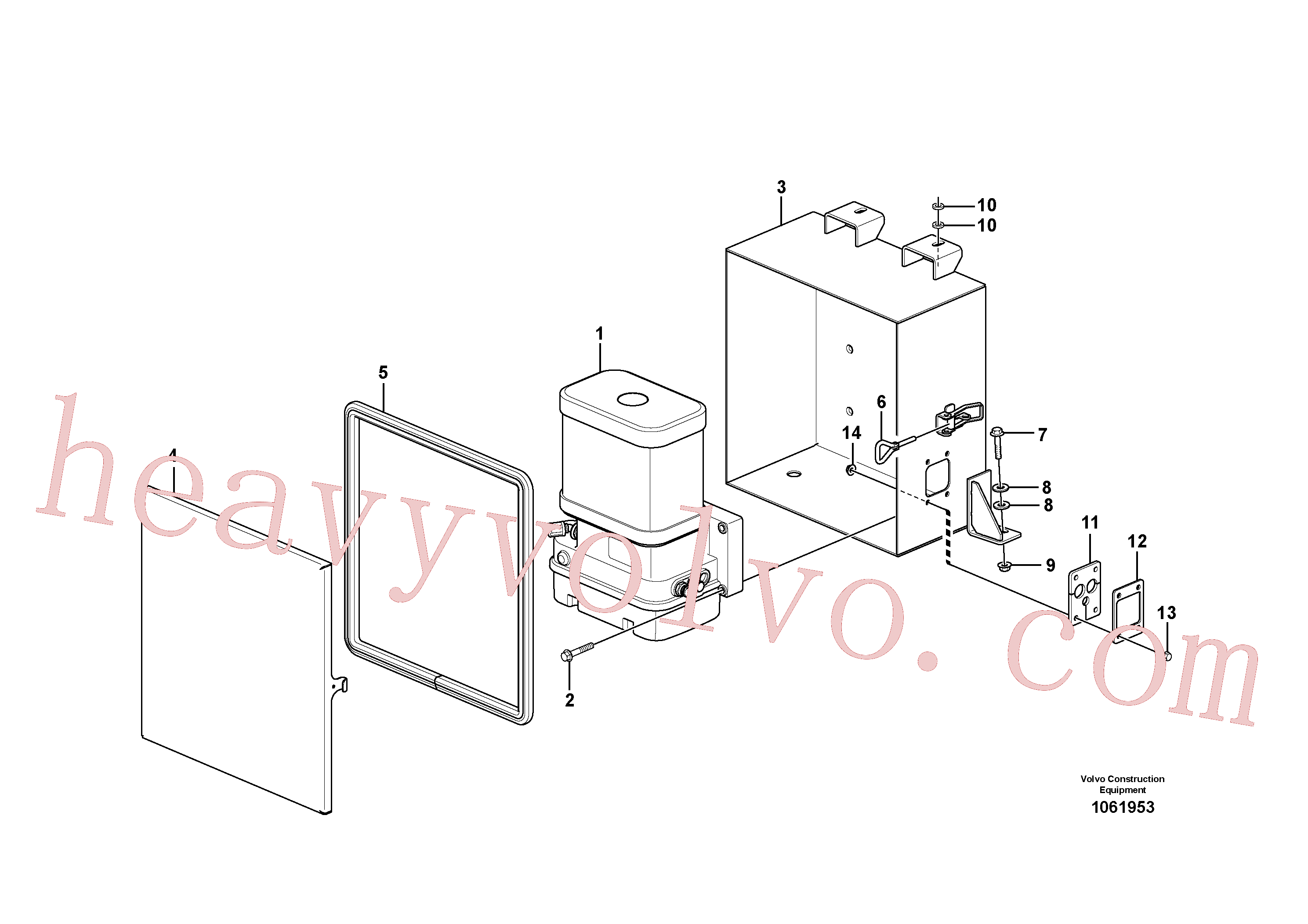 Volvo excavator part VOE16808081 Protective housing for sale