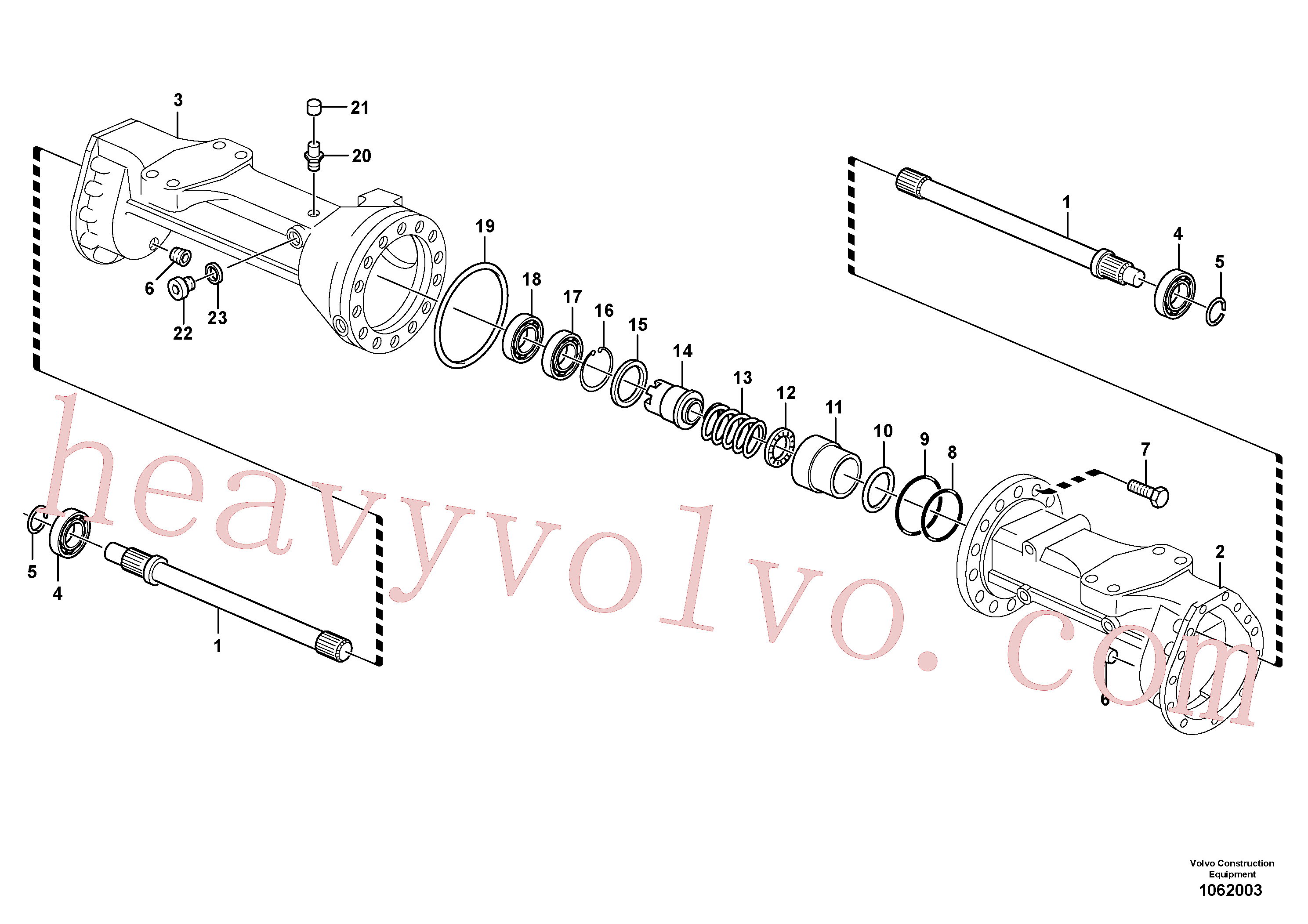 VOE17219521 O-ring for Volvo Excavator Parts