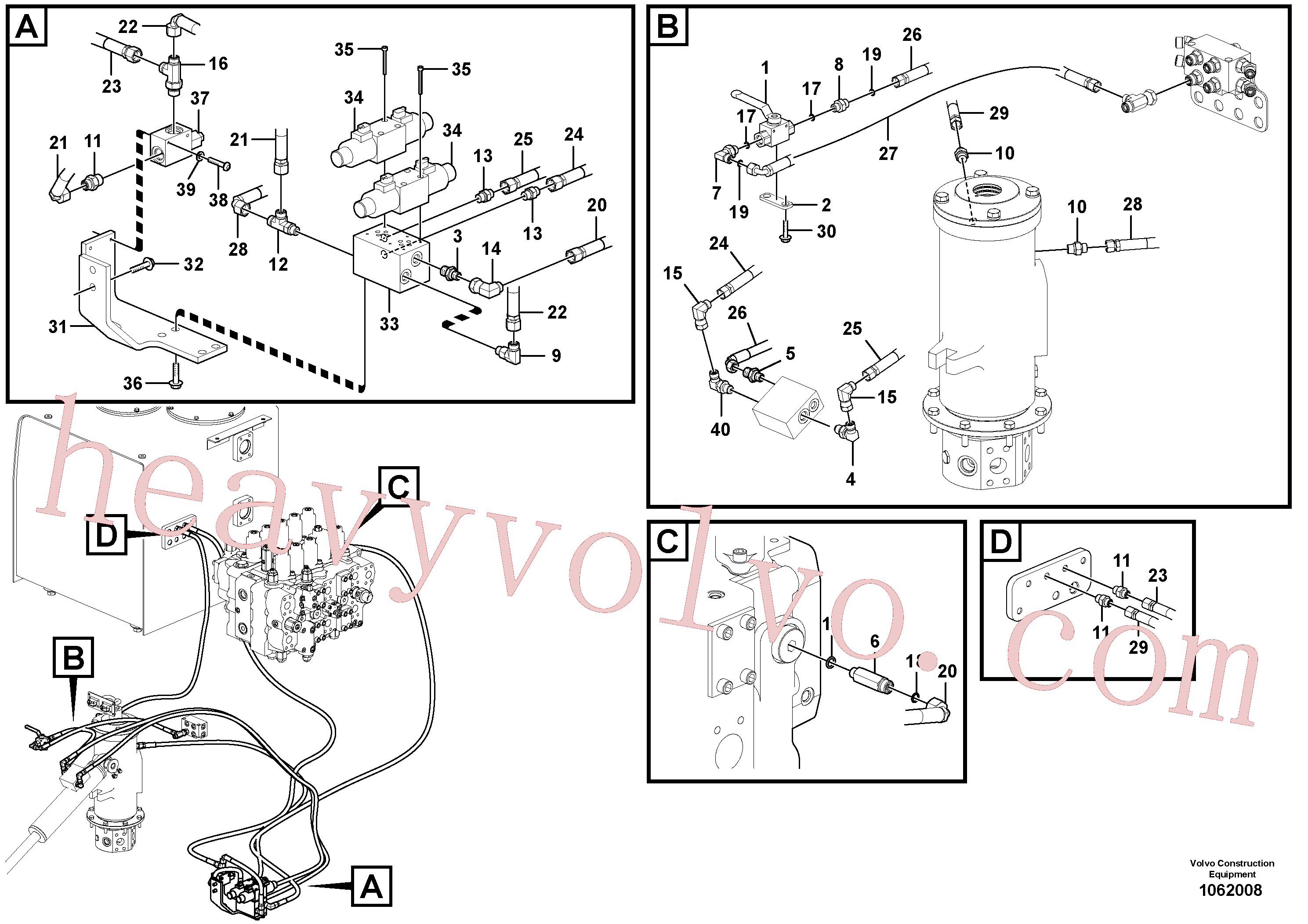 China Made VOE937878 Eternity/2 parts for Volvo Excavator