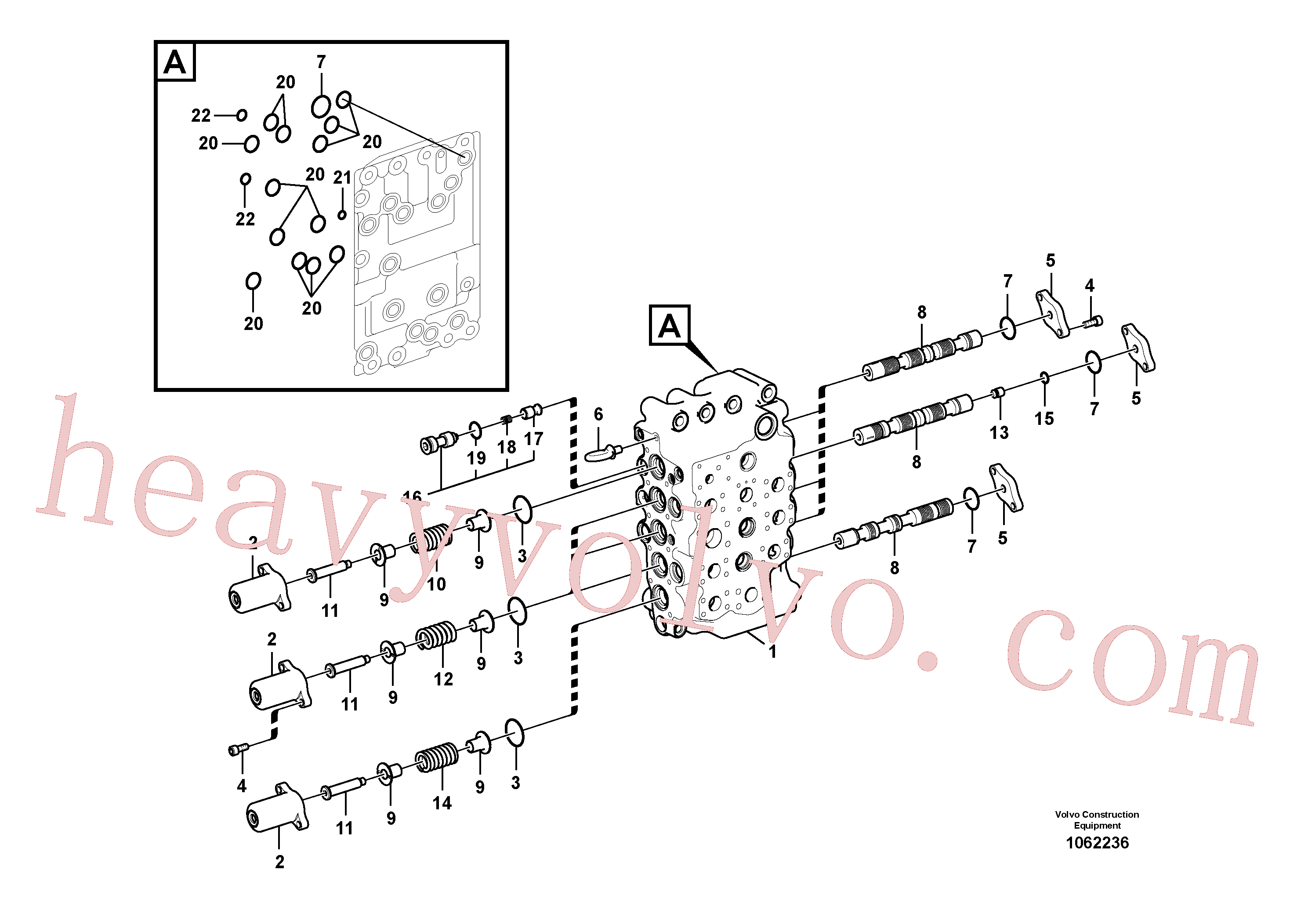 VOE14680350 Control valve for Volvo Excavator spare