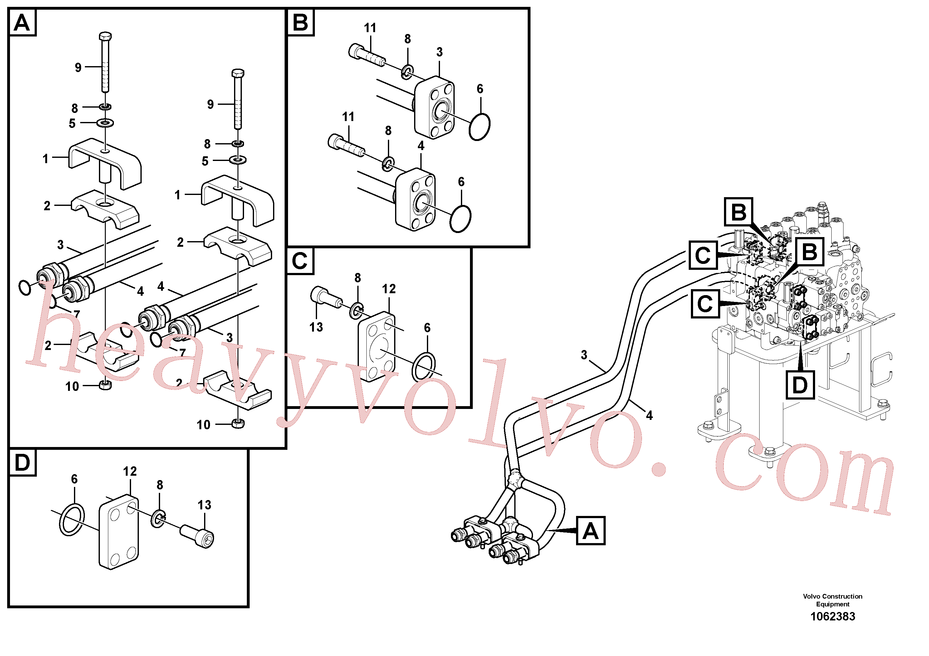 Wholesale SA1142-01260 Clamp for Volvo Excavator