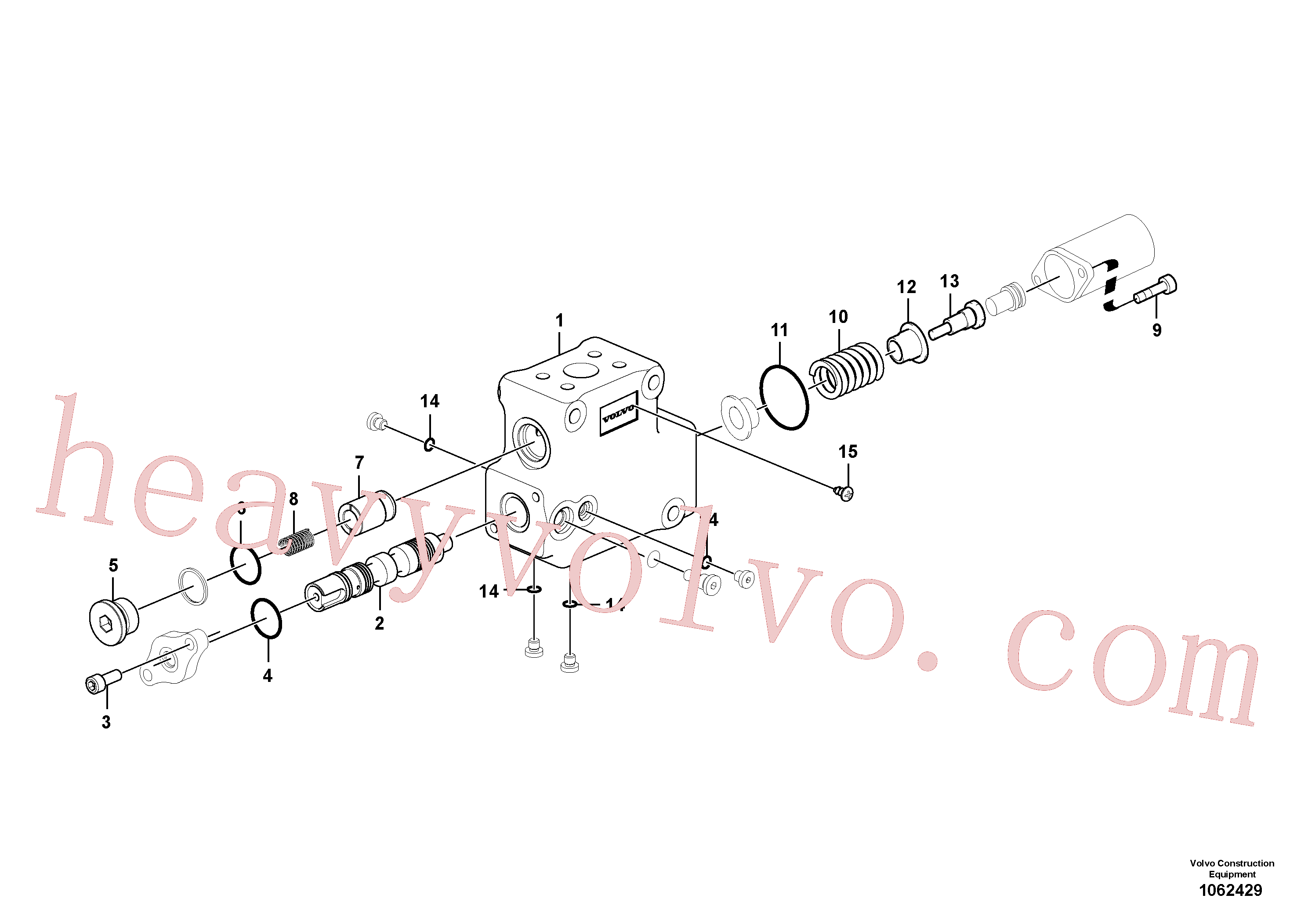 Volvo excavator part SA7273-11370 Spring for sale