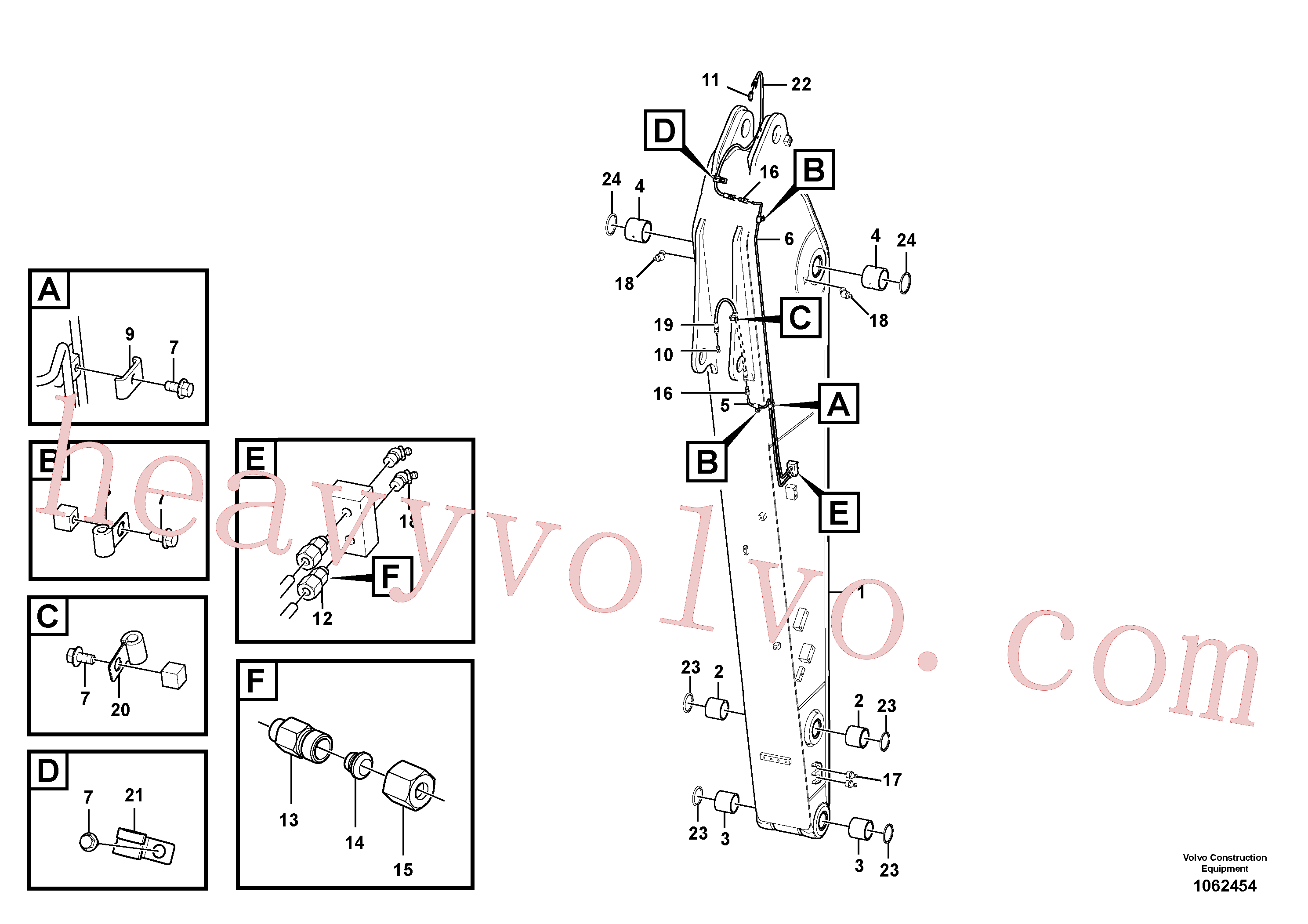 VOE14500291 Clip for Volvo Excavator spare