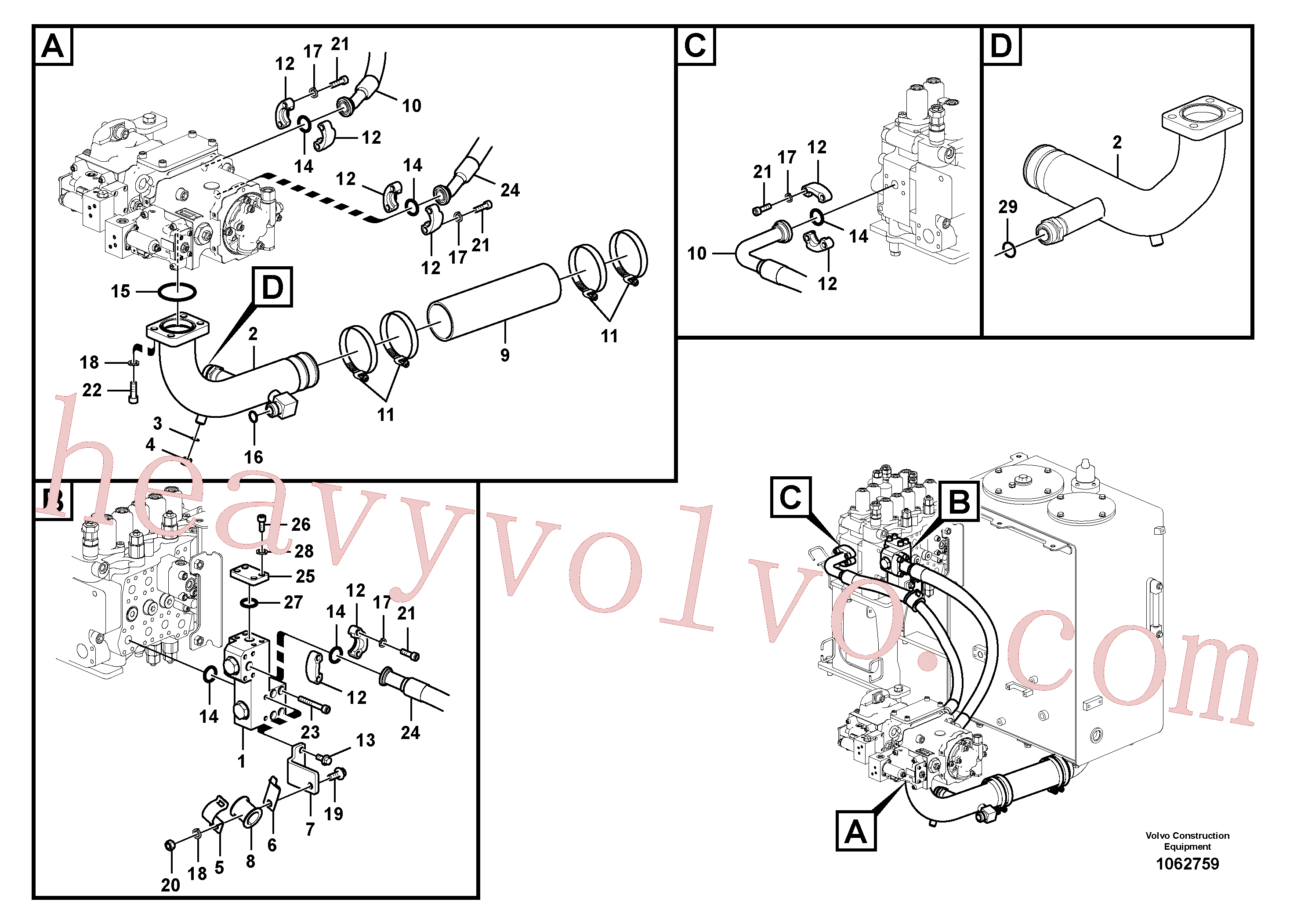 Volvo Assembly VOE14881379 Rubber hose for sale