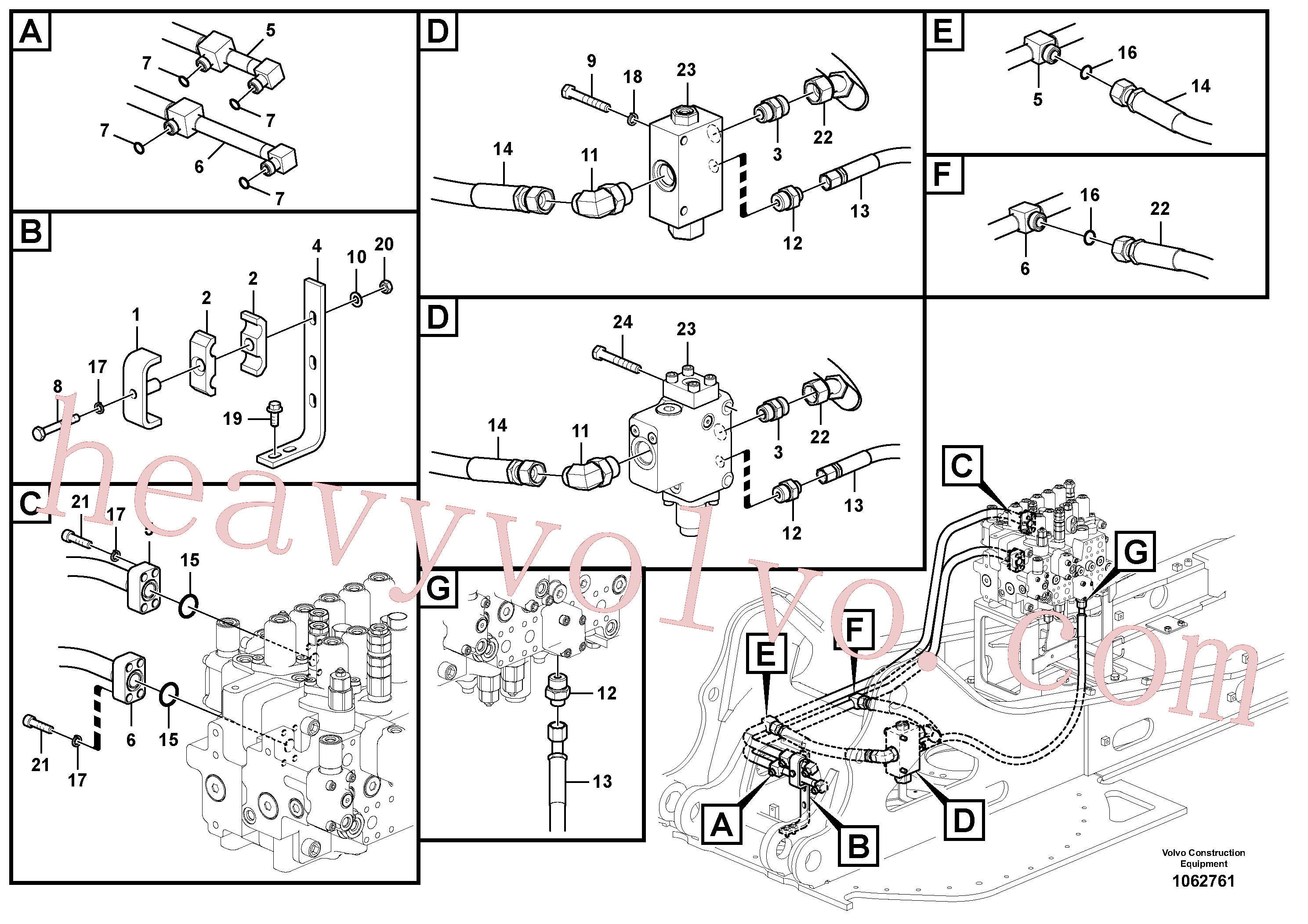 Volvo excavator part VOE14513951 Plate for sale