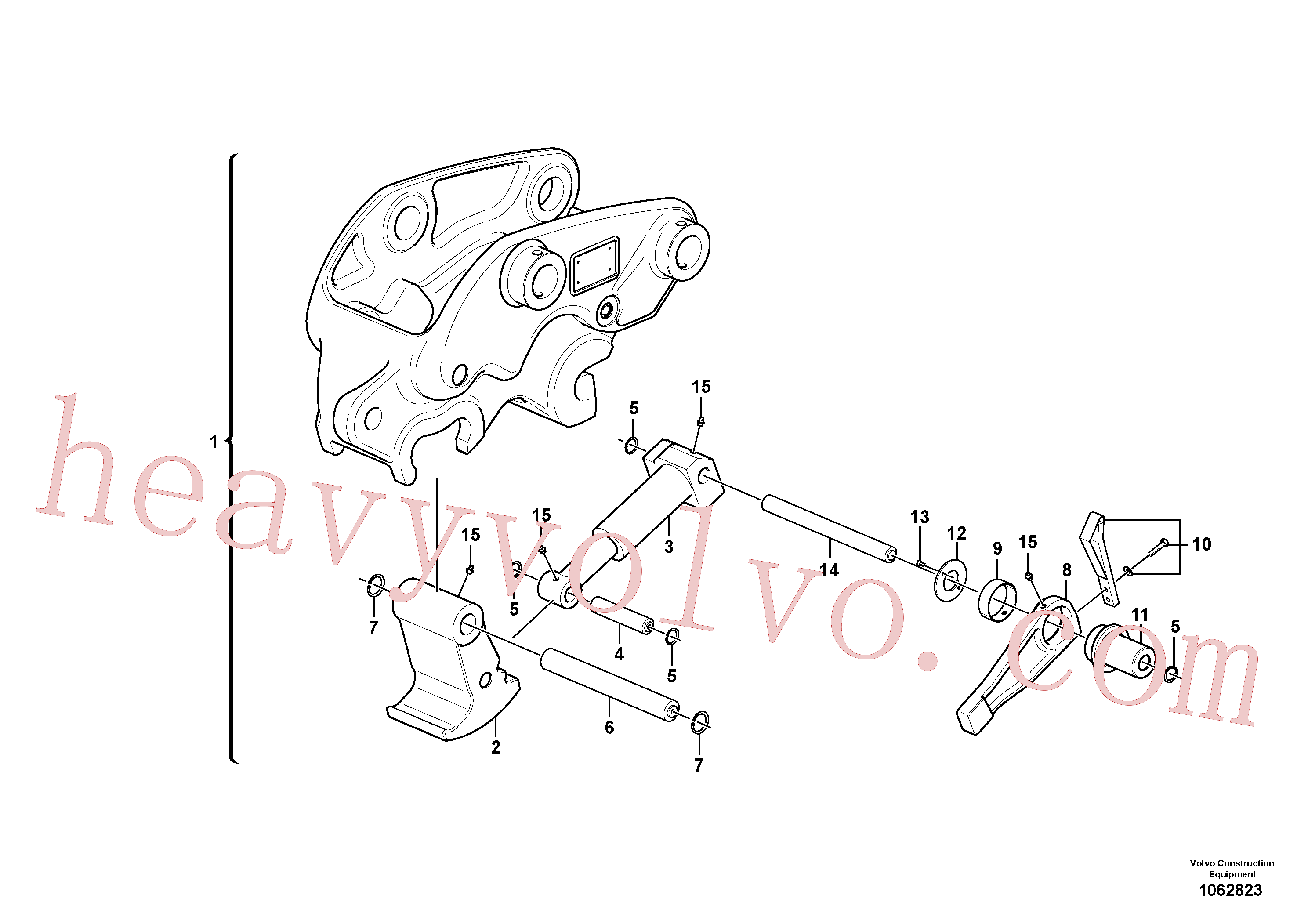 China Made VOE14538171 Frame parts for Volvo Excavator